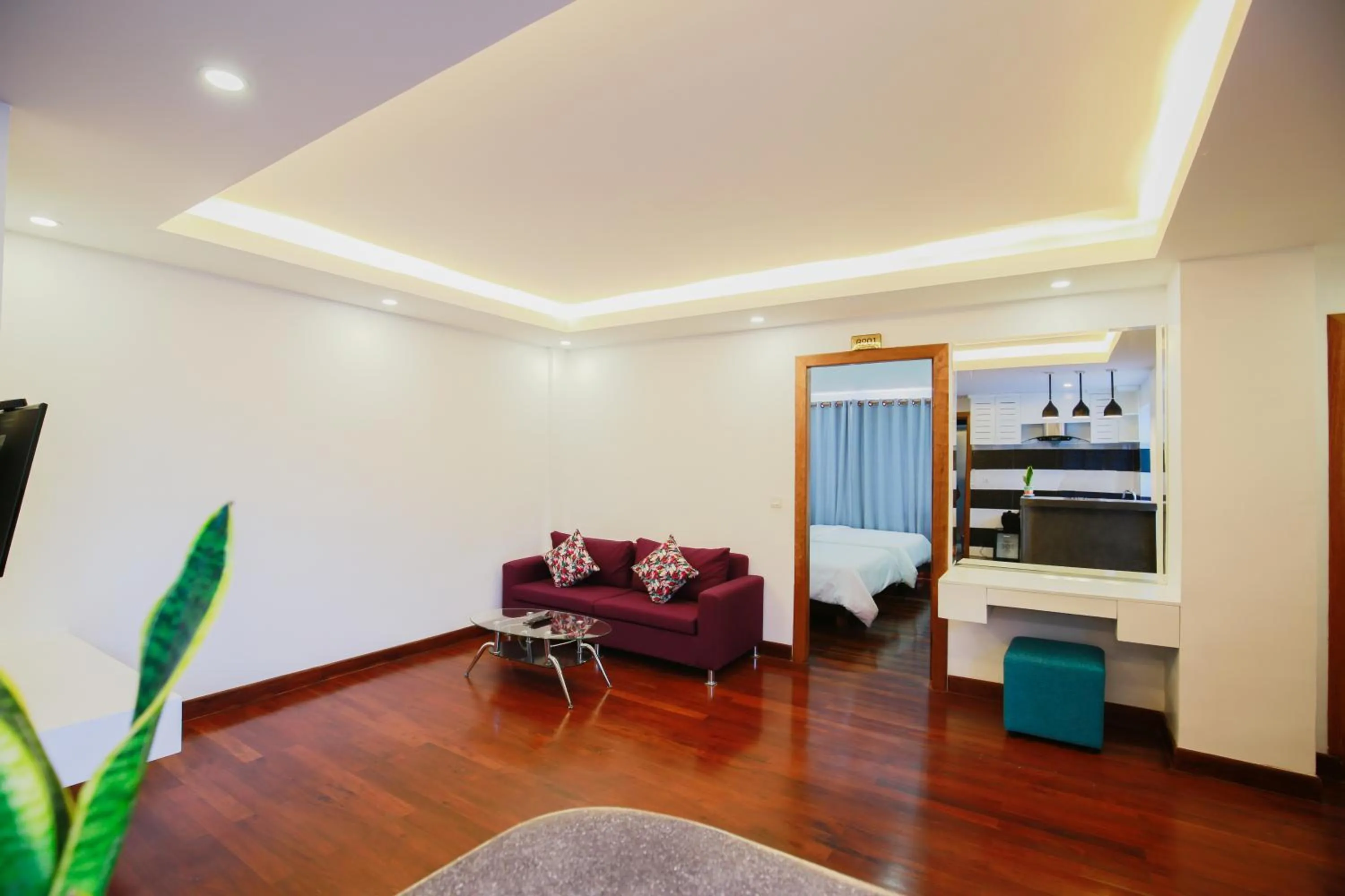 Living room in Zita Angkor Hotel