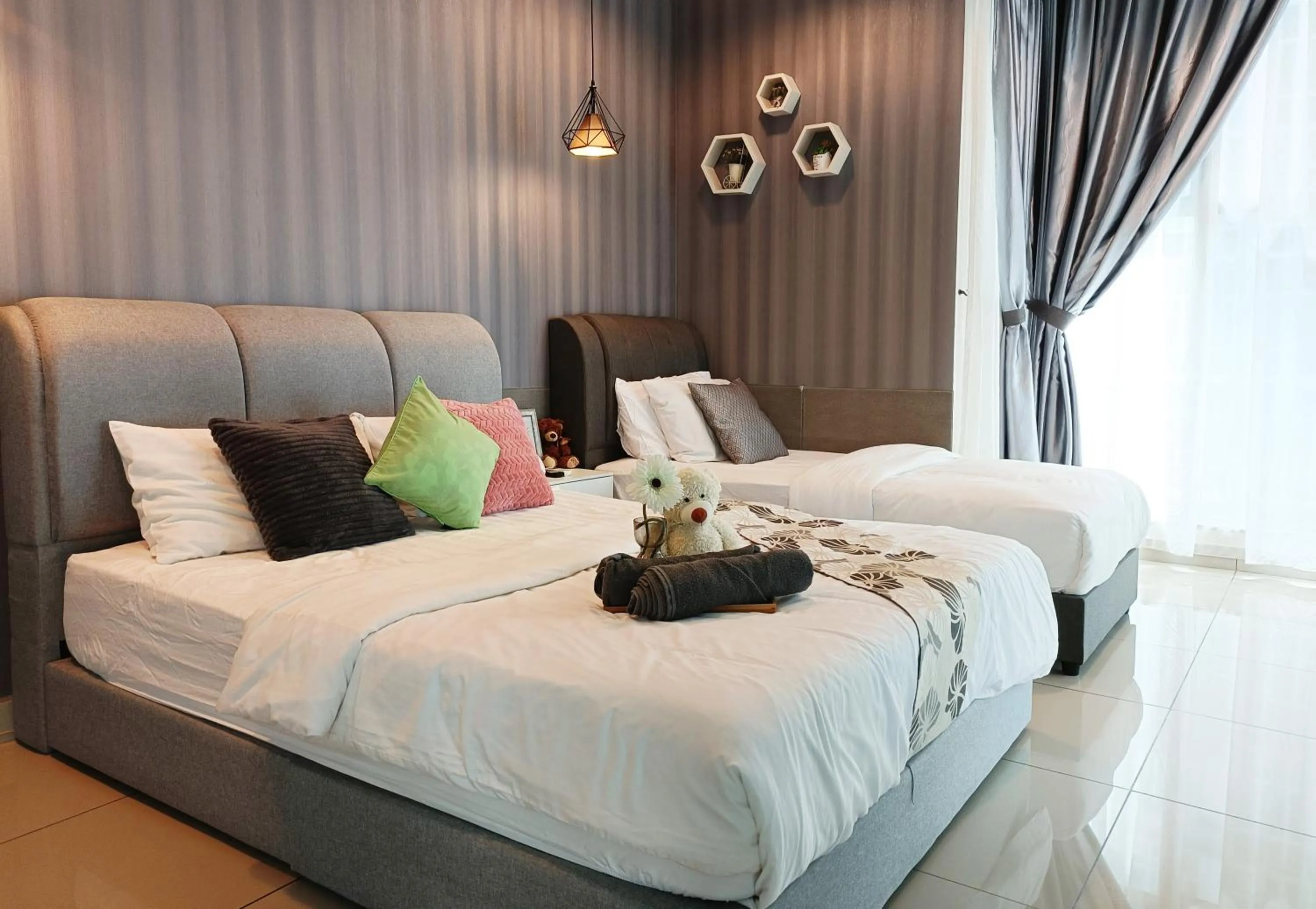 Bed in Modern Luxury Studio