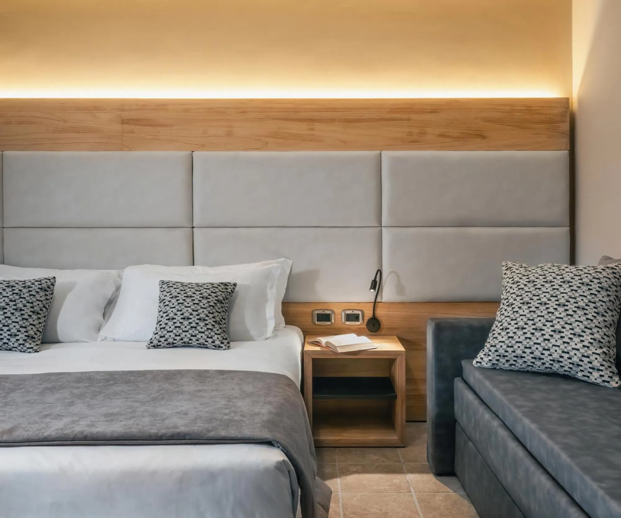 Bed in Hotel La Fenice