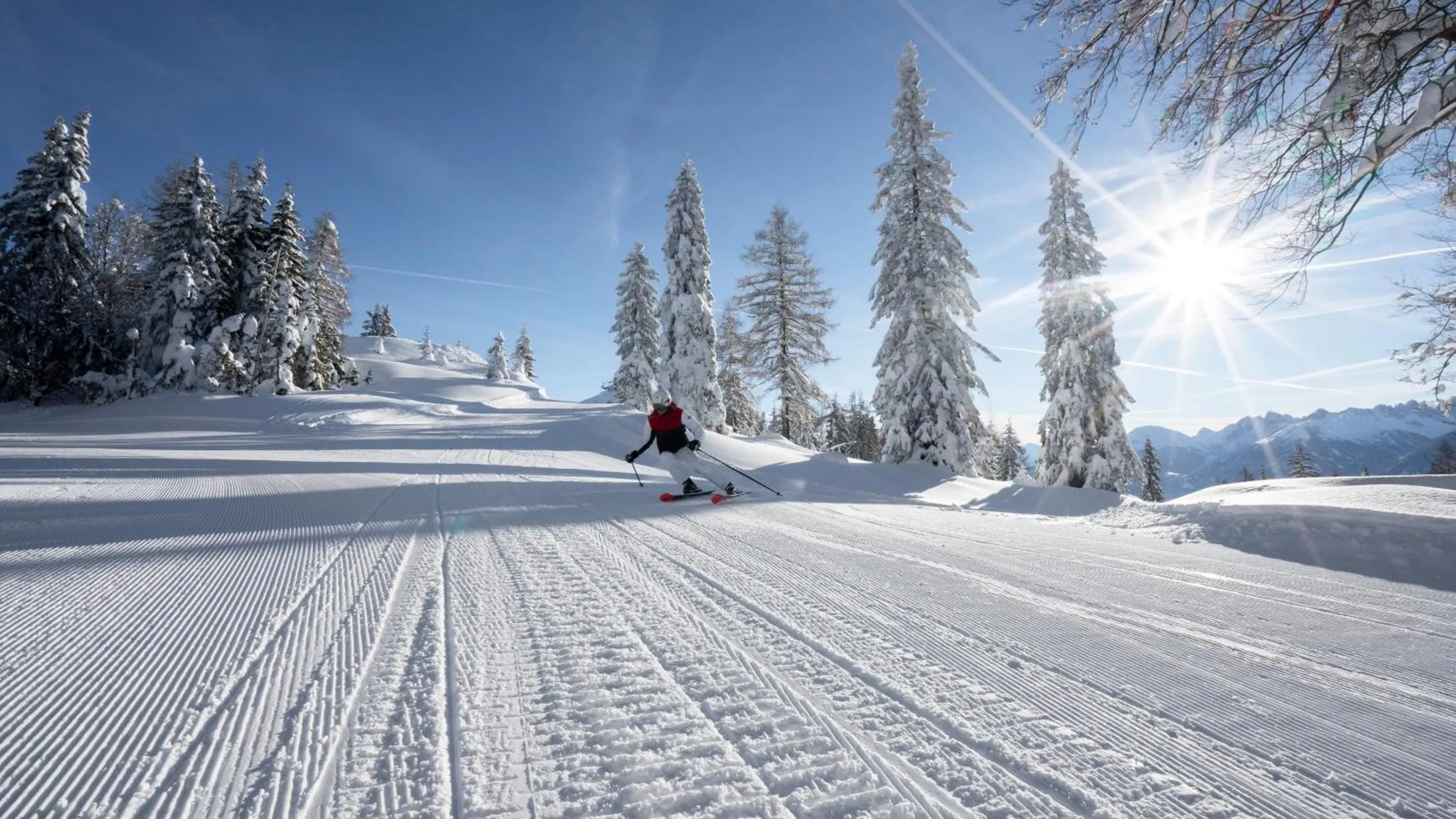 Skiing in Ostbacher Stern