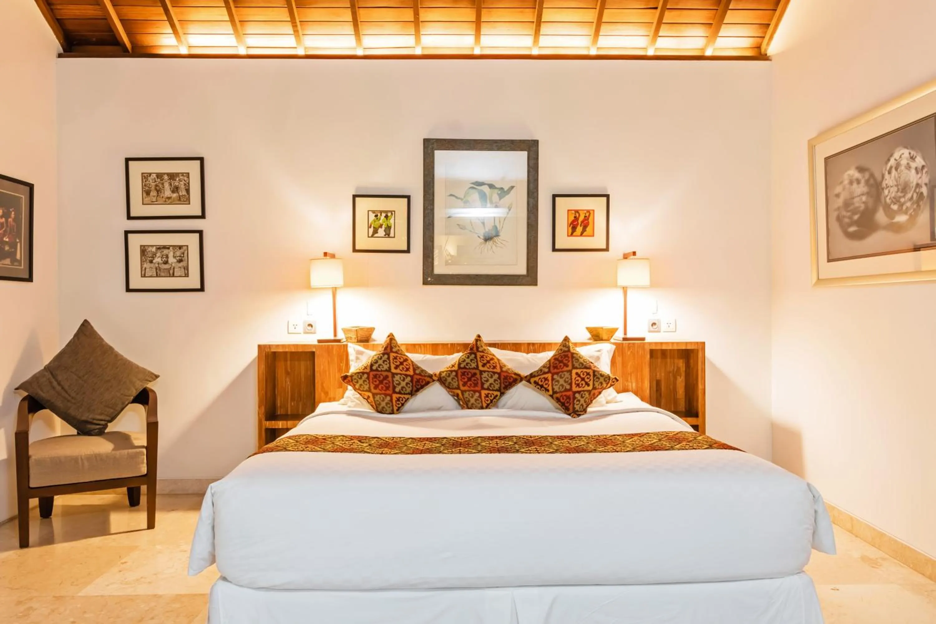 Bedroom, Bed in Villa Karang Berawa