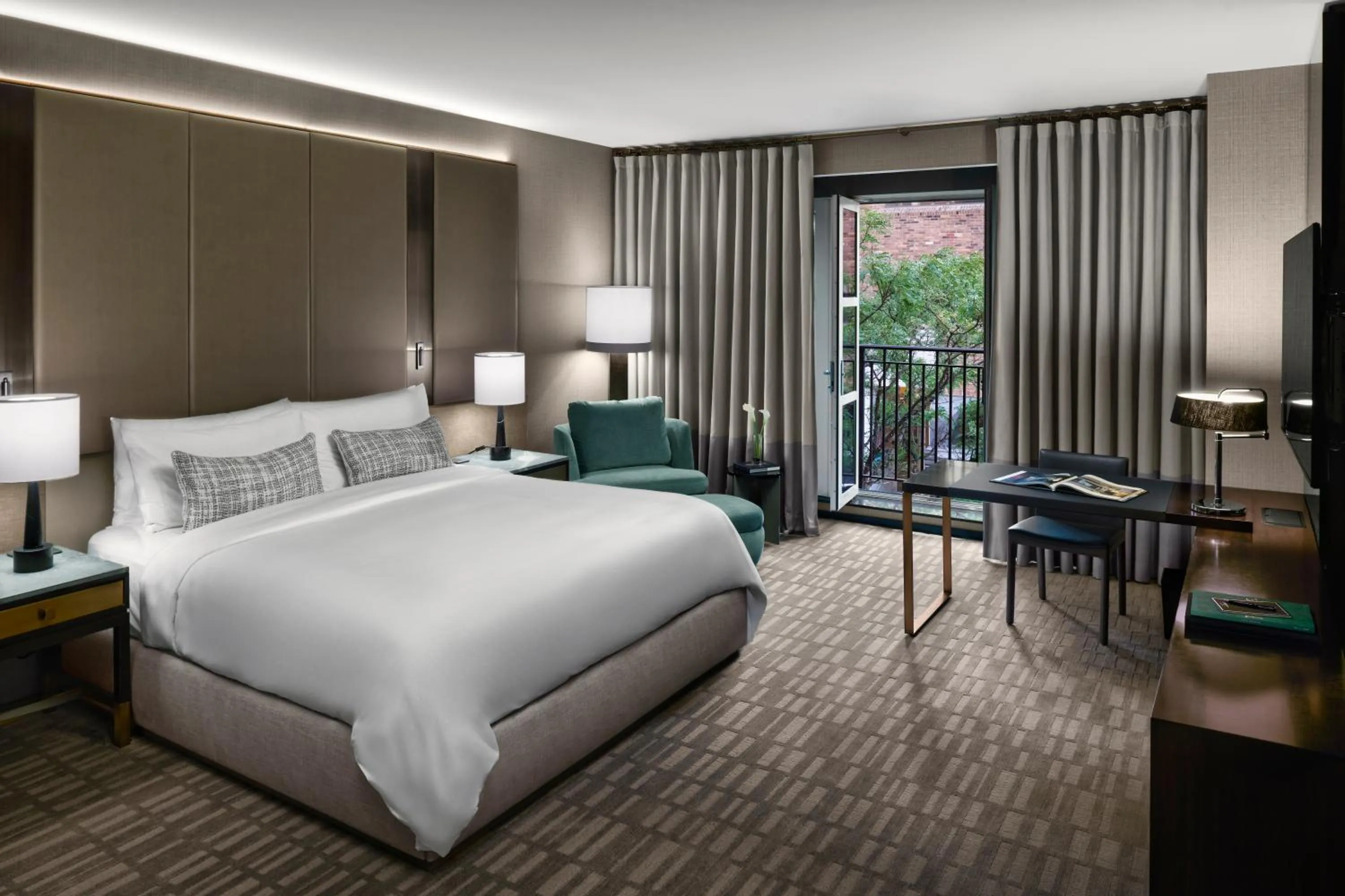 Bed in The Hazelton Hotel