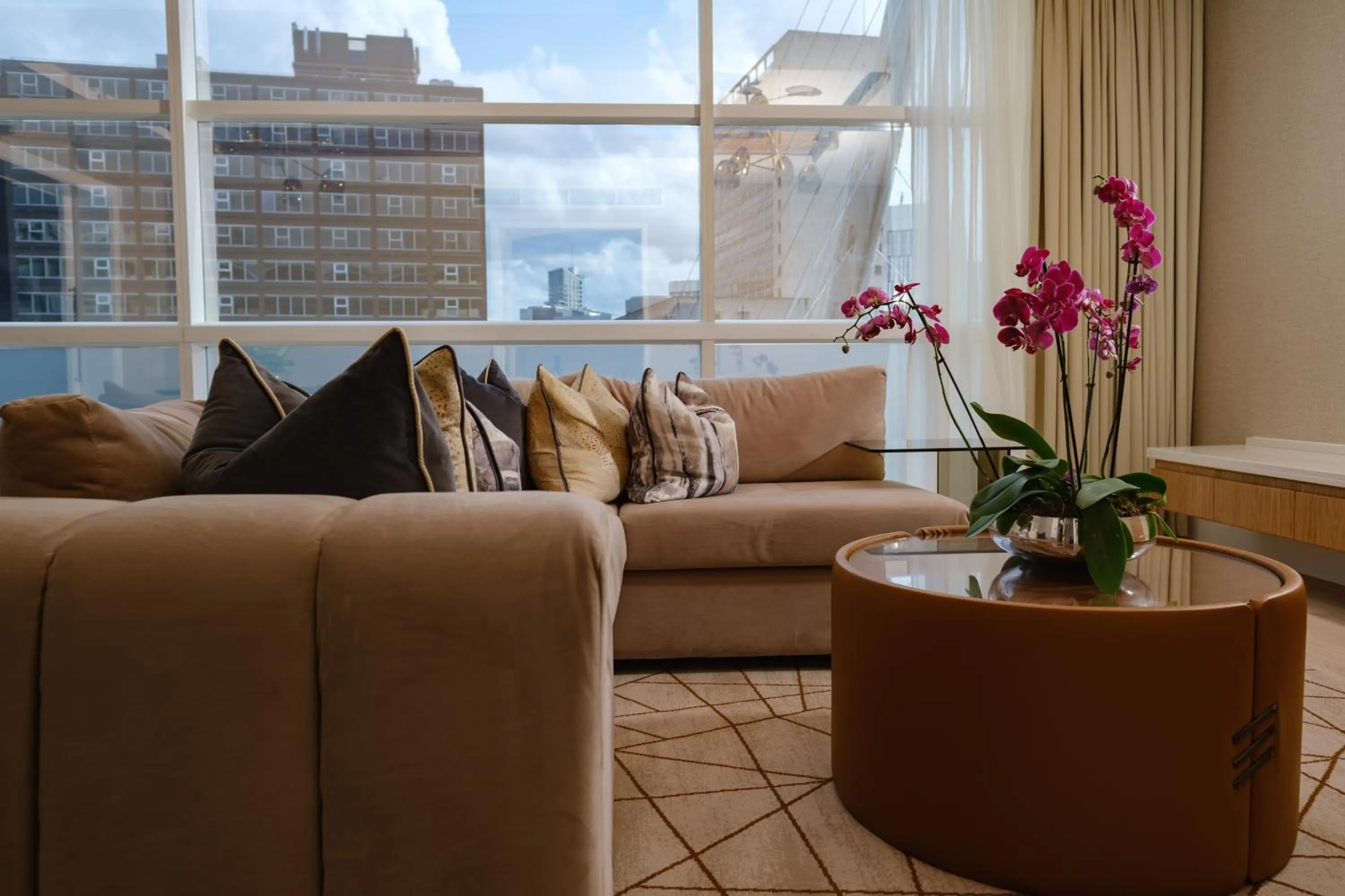 Living room in The Lowry Hotel Manchester