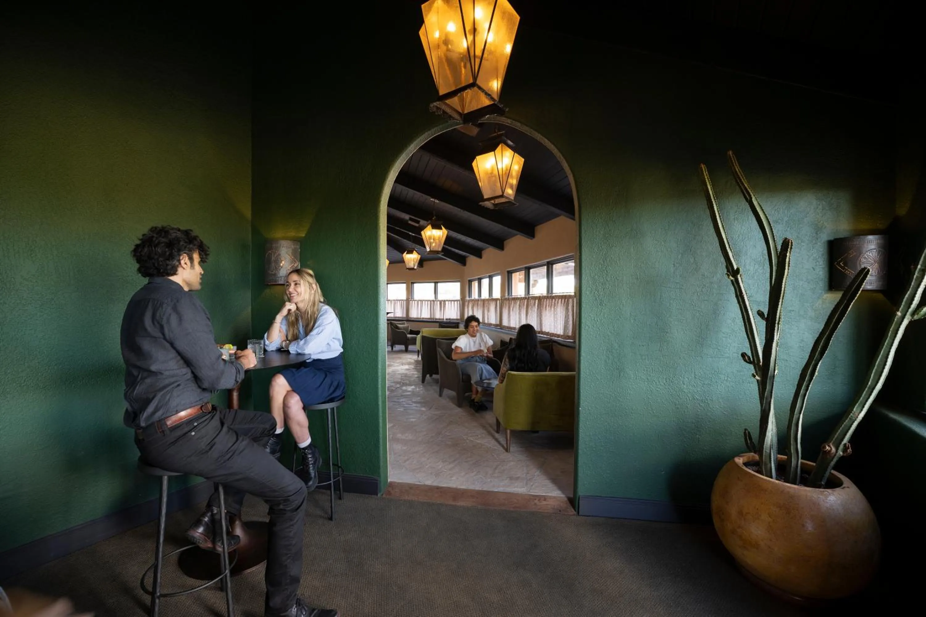 group of guests in Hotel Glorieta