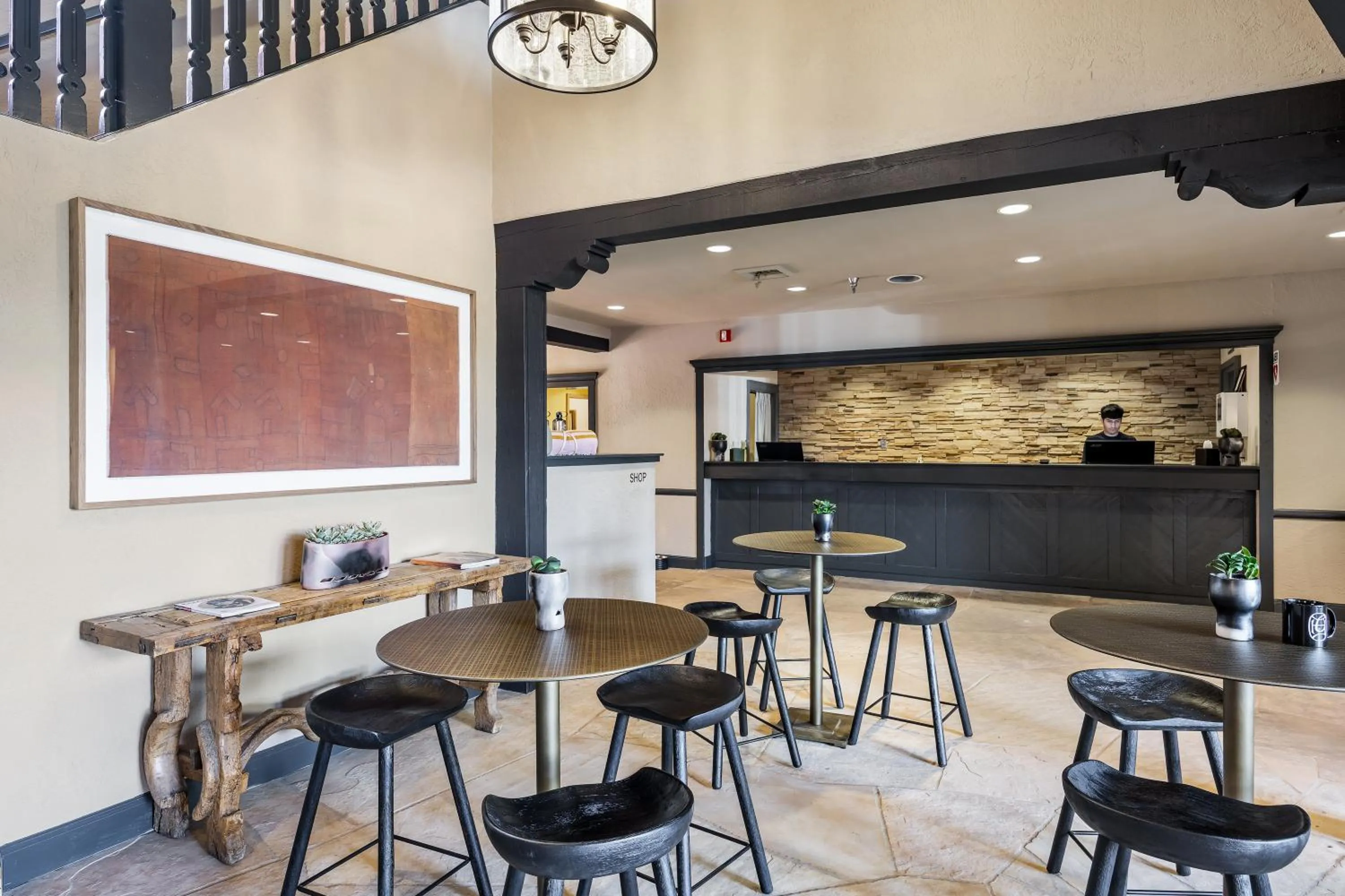 Lobby or reception in Hotel Glorieta