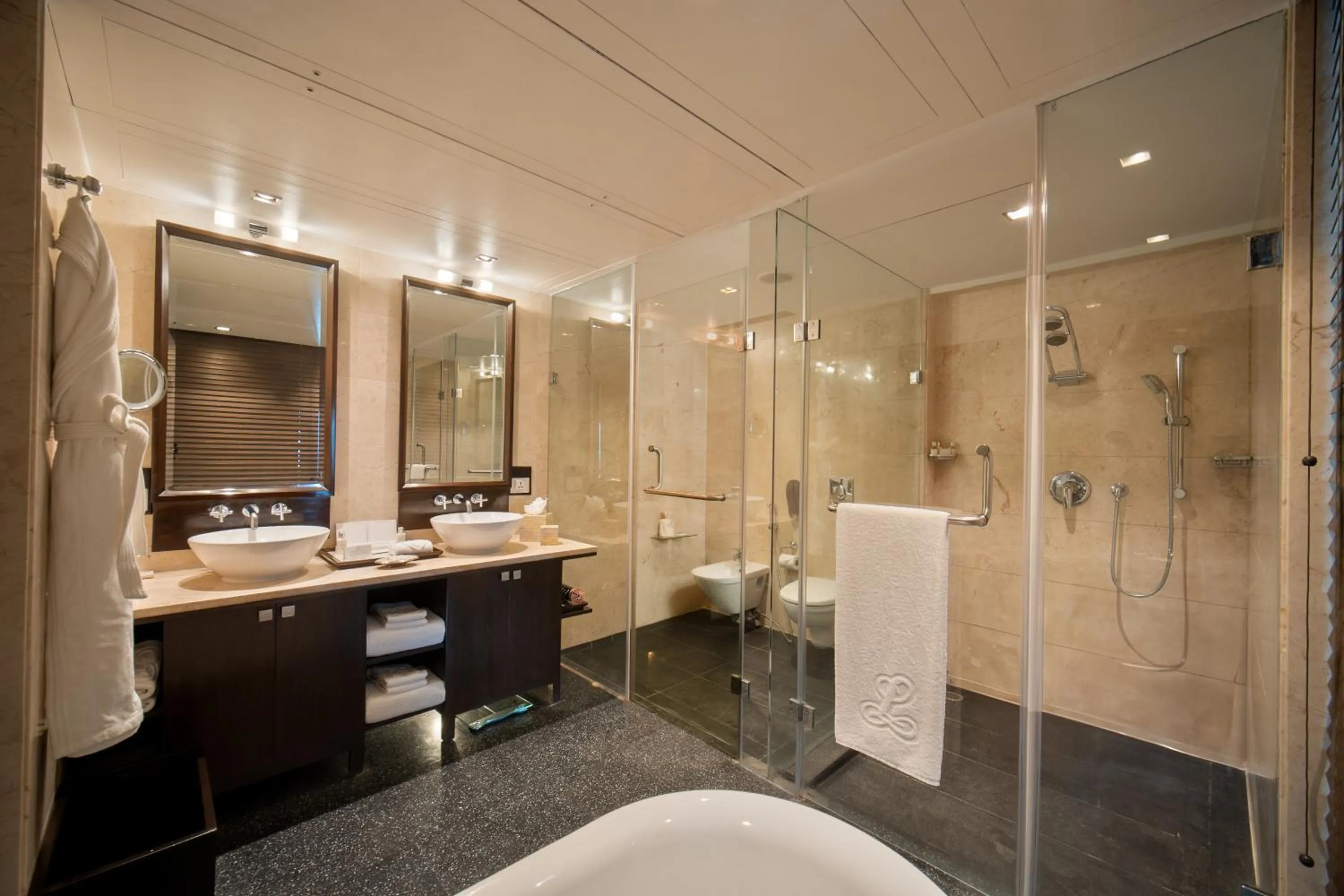 Bathroom in The Leela Kovalam, A Raviz Hotel