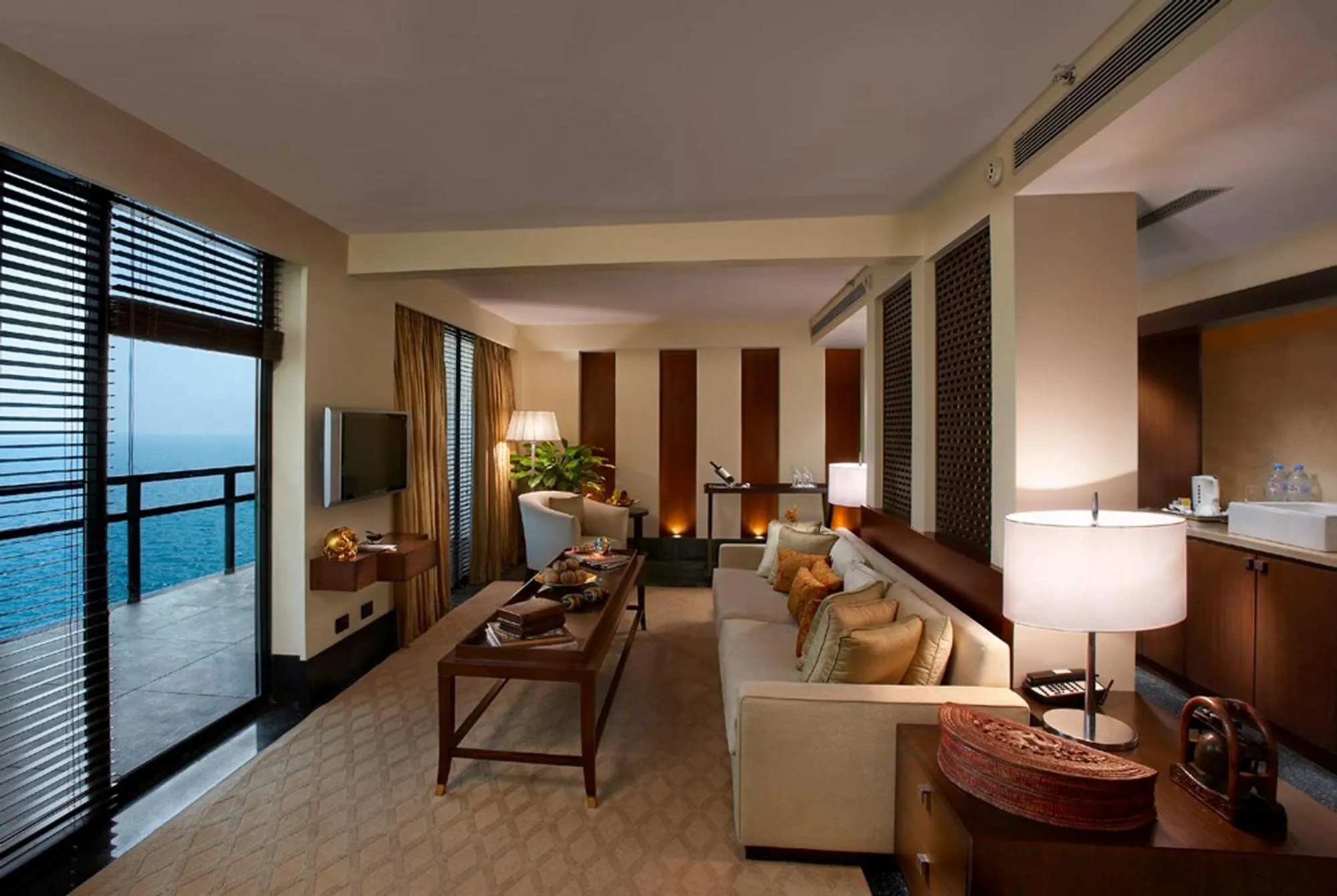 Living room in The Leela Kovalam, A Raviz Hotel