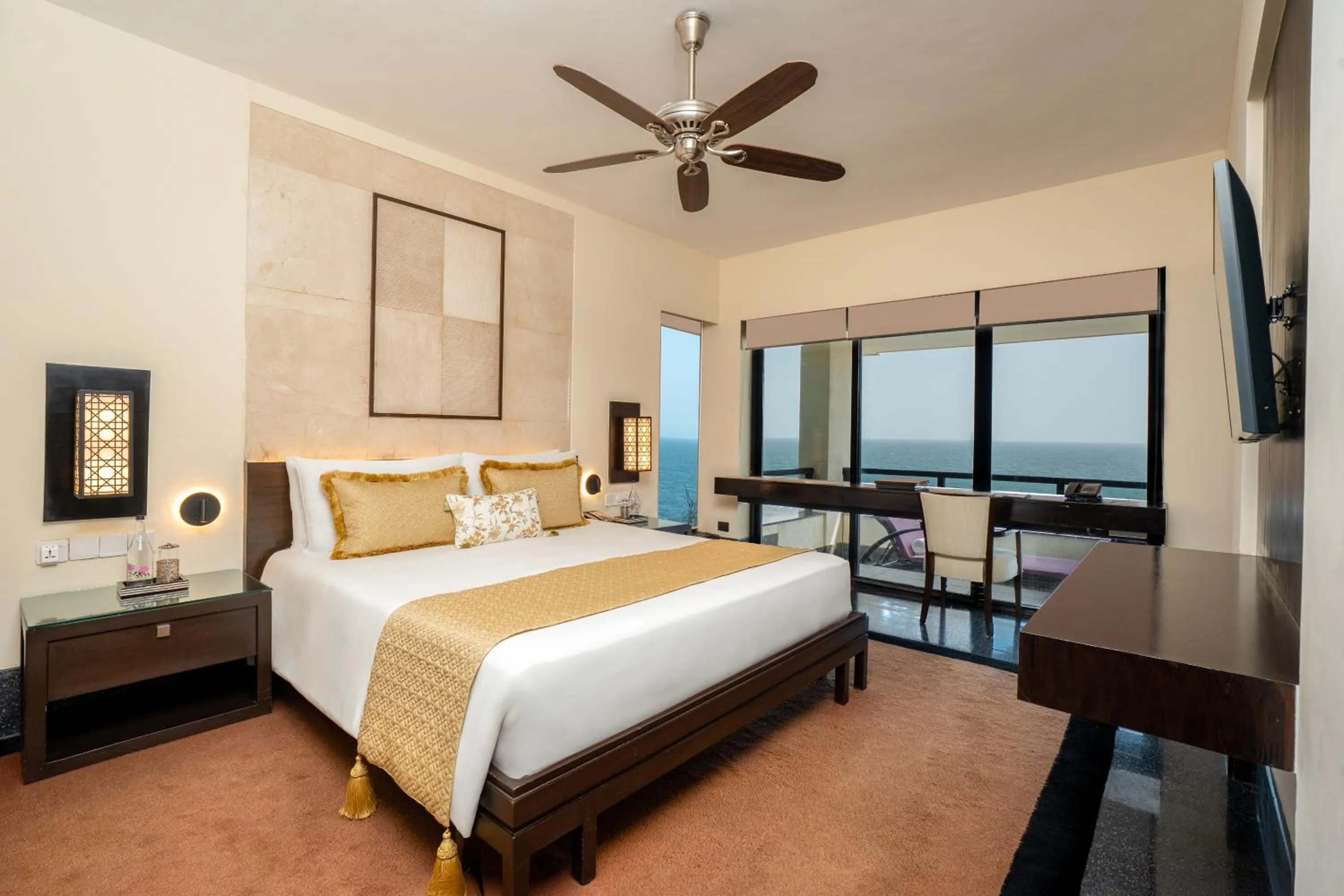 Bed in The Leela Kovalam, A Raviz Hotel