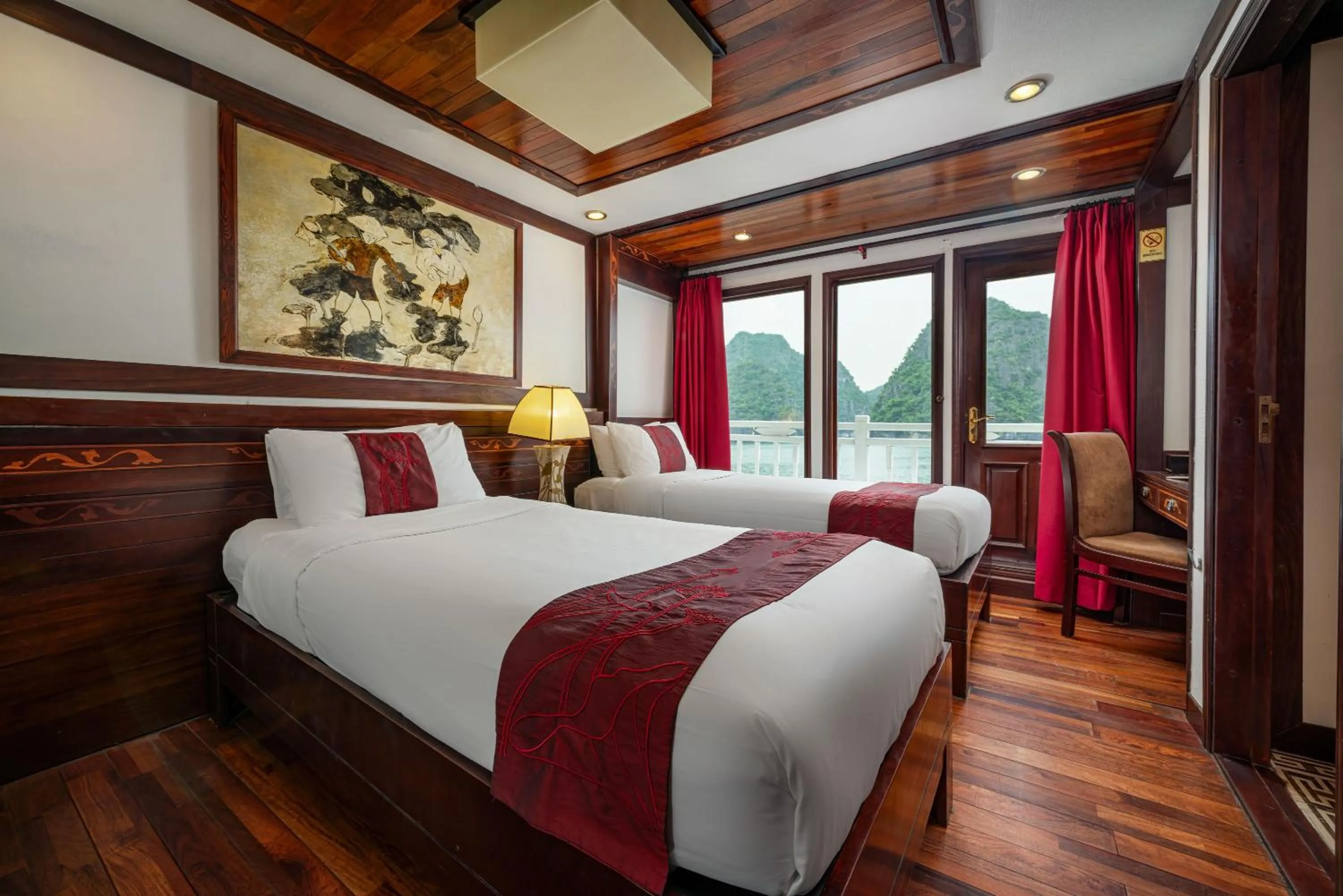 Bed in Indochina Sails Ha Long Bay