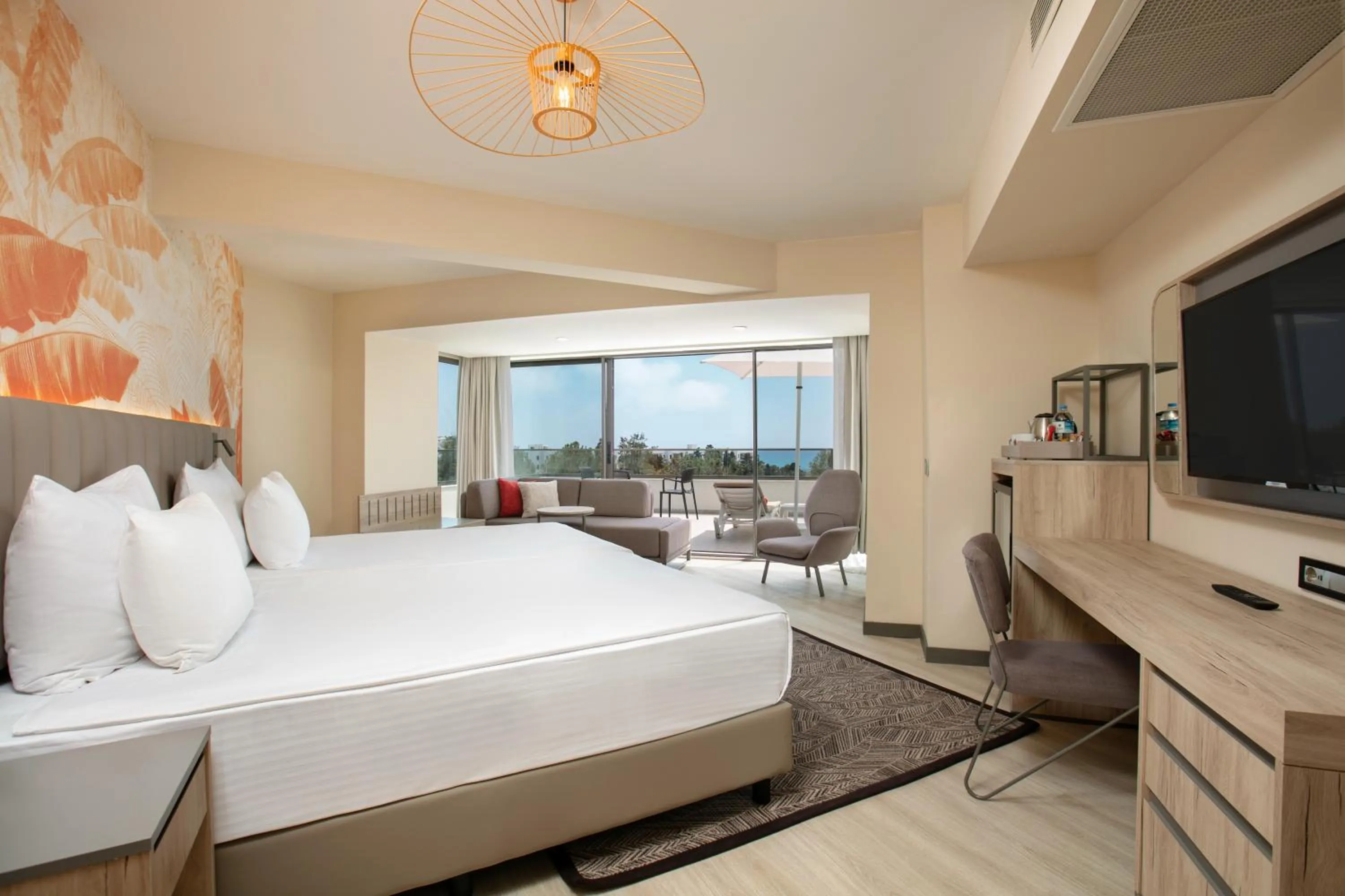 View (from property/room), Bed in Megasaray Resort Side