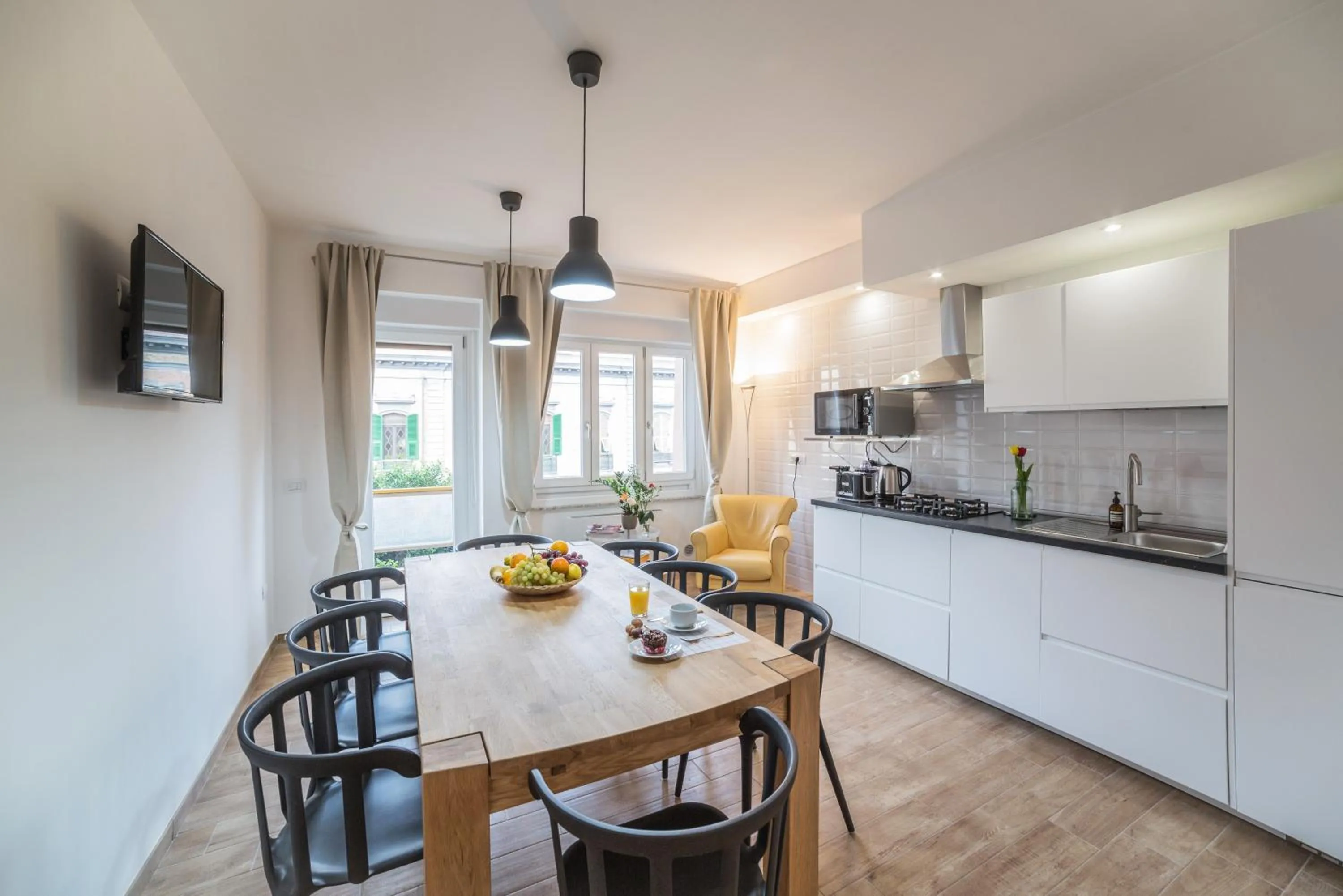 Kitchen or kitchenette in Cramu Bed&Breakfast