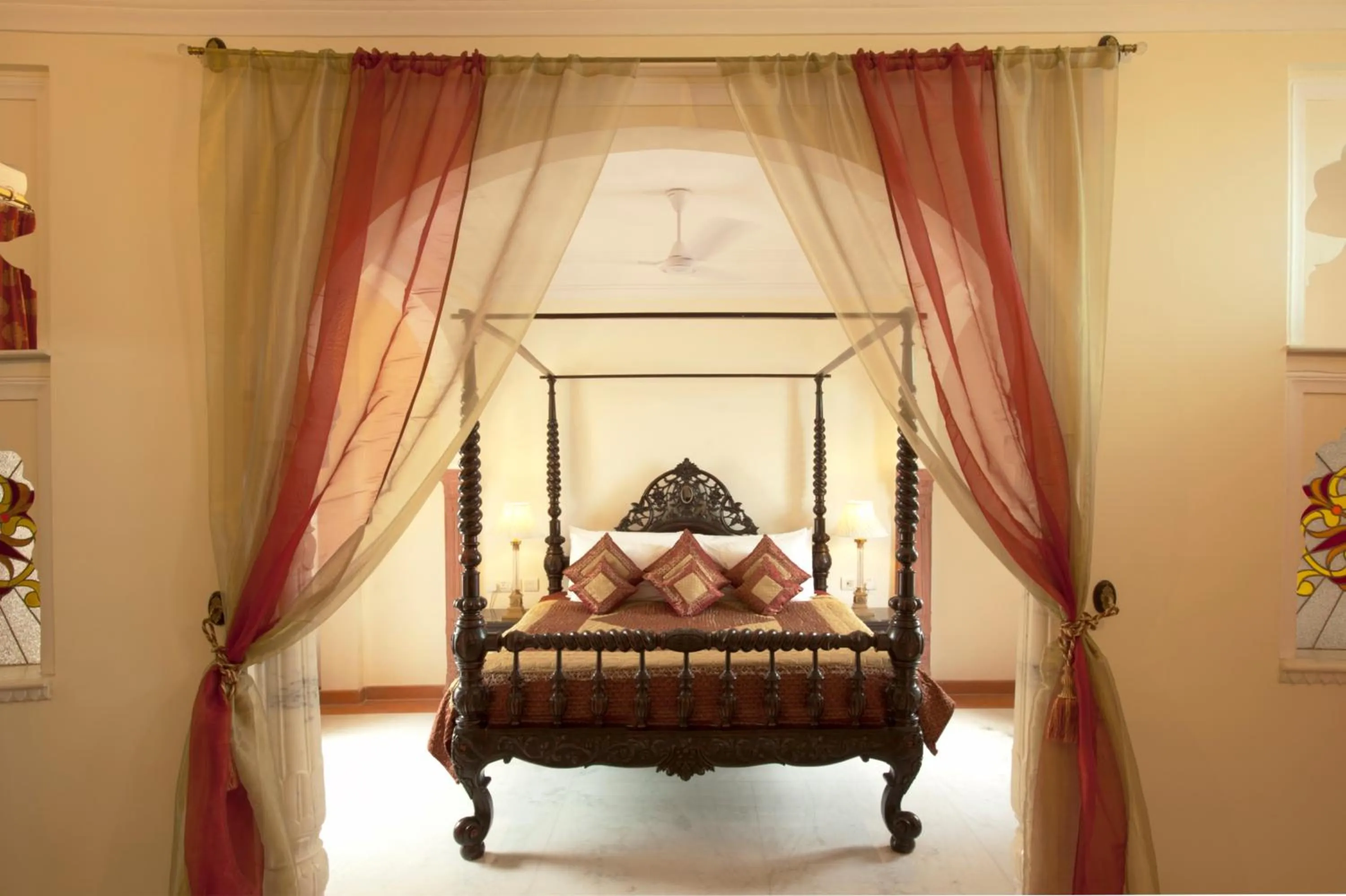 Bedroom, Bed in Shahpura House