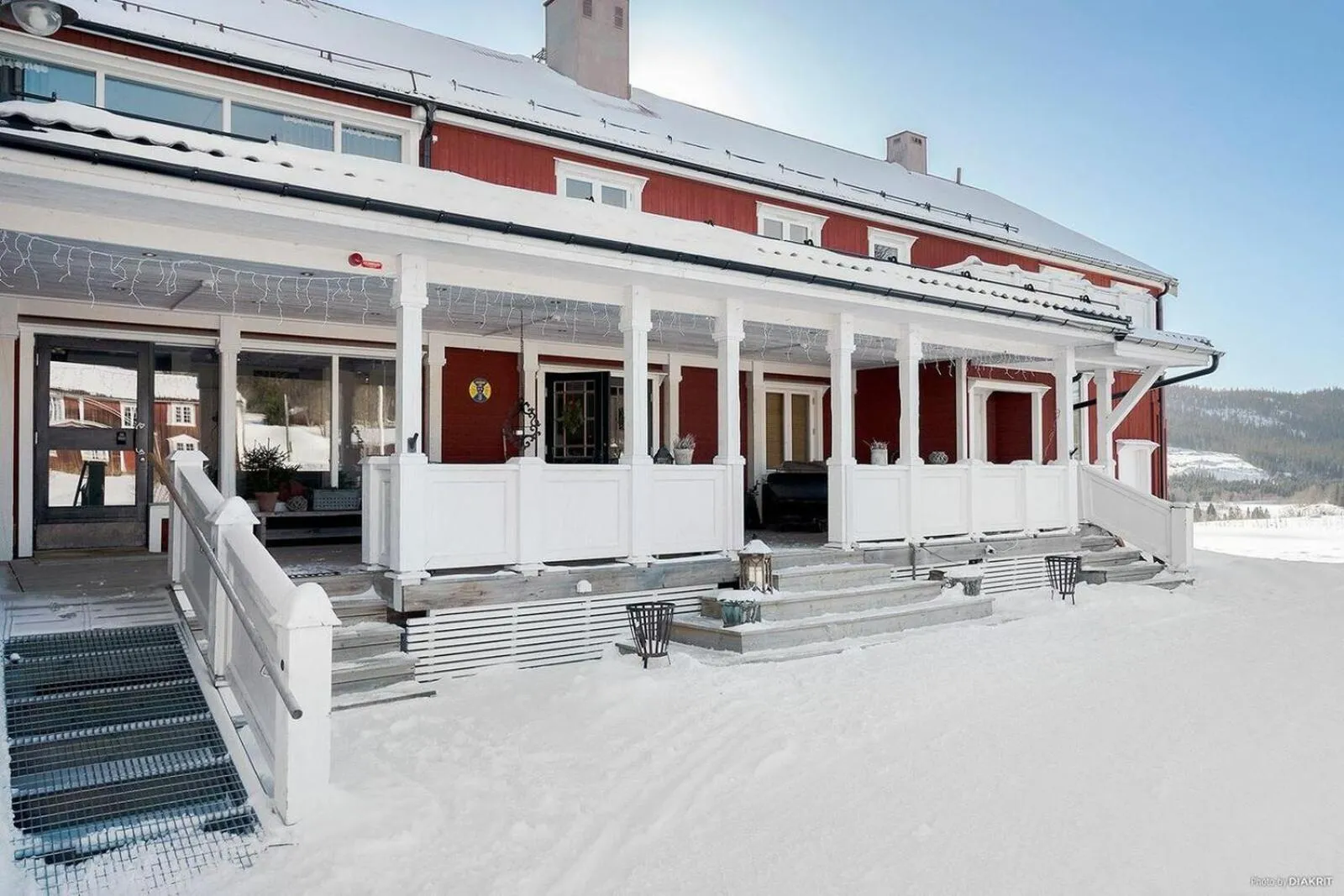 Property building in Millestgården Eco lodge