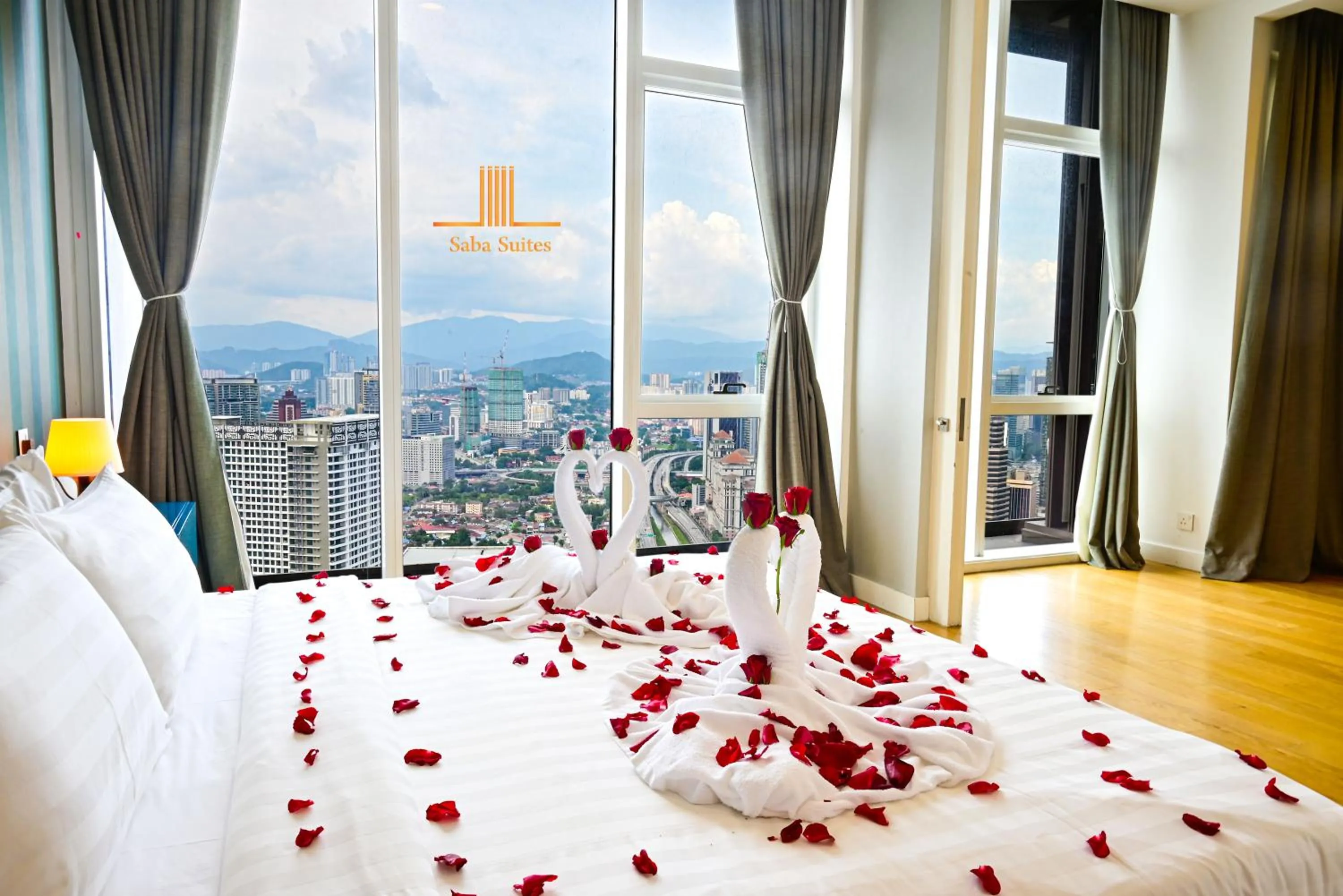 Bed in Saba Suites at Platinum KLCC Bukit Bintang Kuala Lumpur