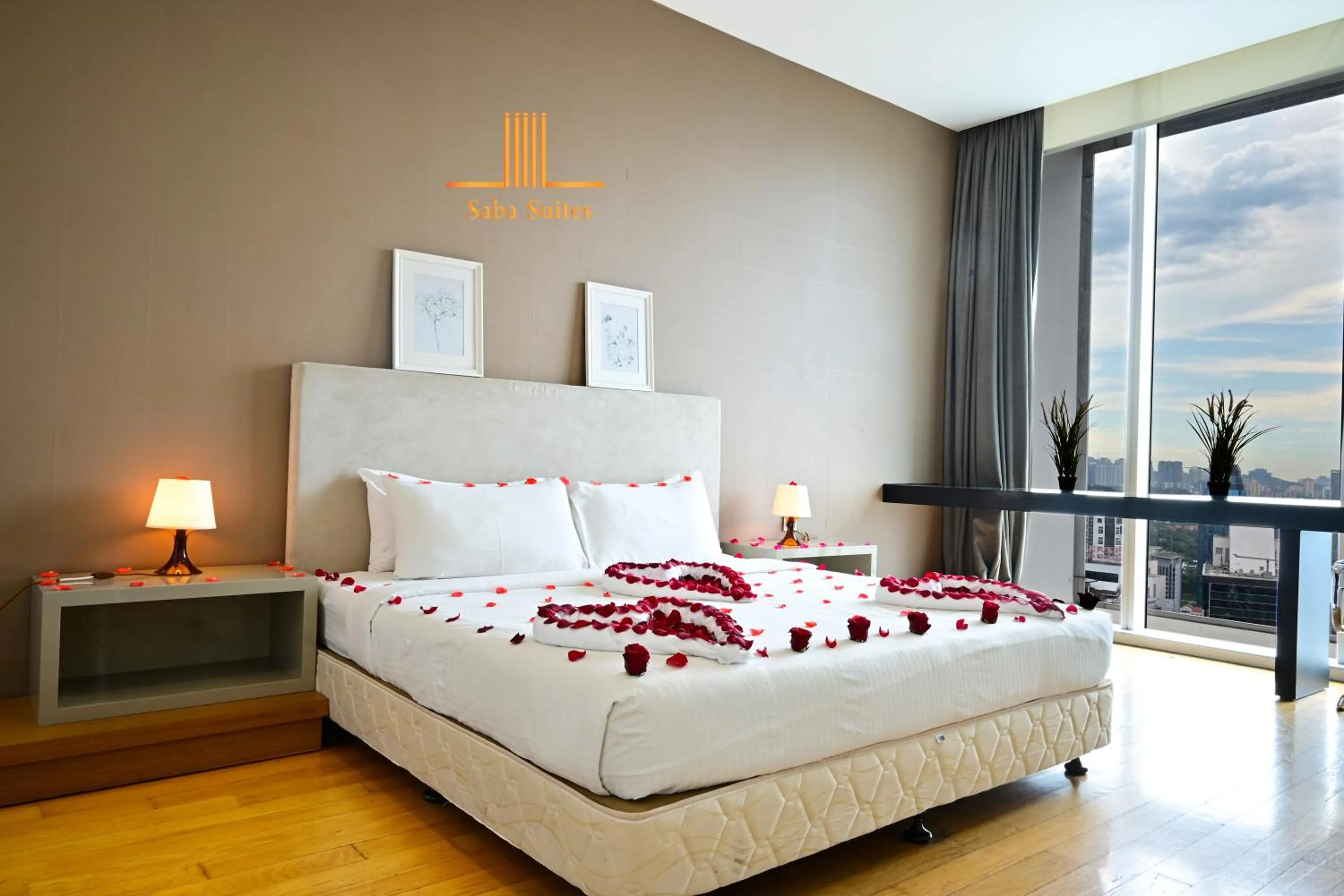 Bed in Saba Suites at Platinum KLCC Bukit Bintang Kuala Lumpur