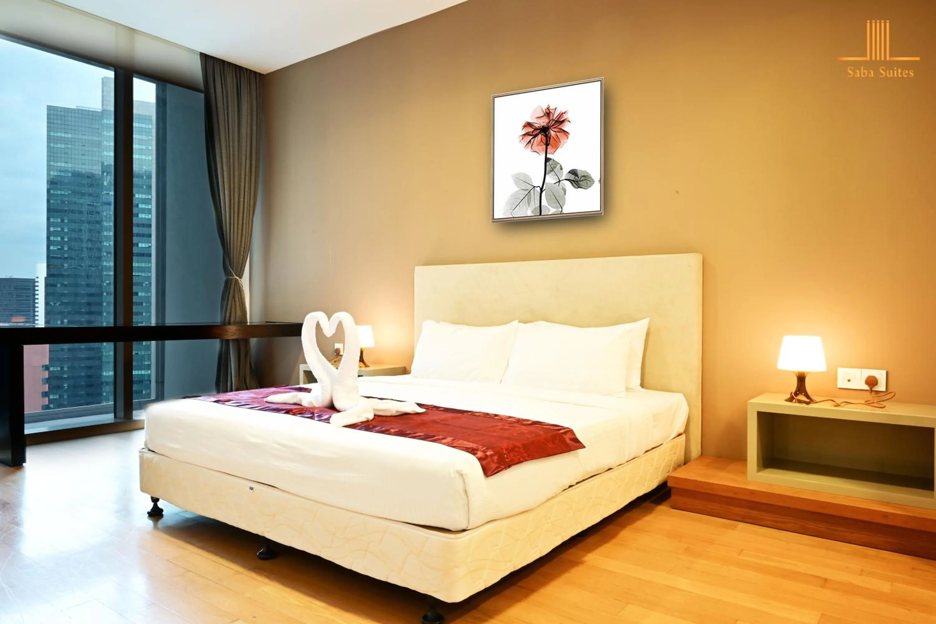 Bed in Saba Suites at Platinum KLCC Bukit Bintang Kuala Lumpur