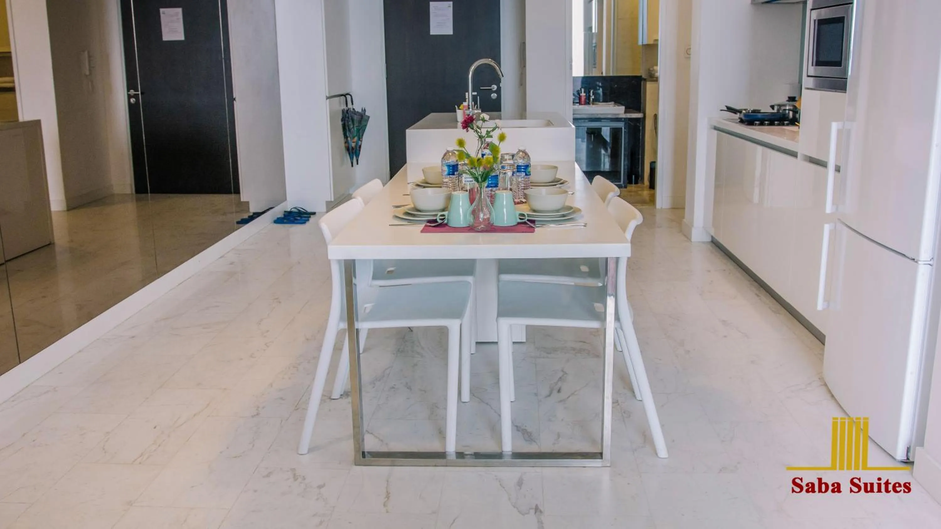 Kitchen or kitchenette in Saba Suites at Platinum KLCC Bukit Bintang Kuala Lumpur