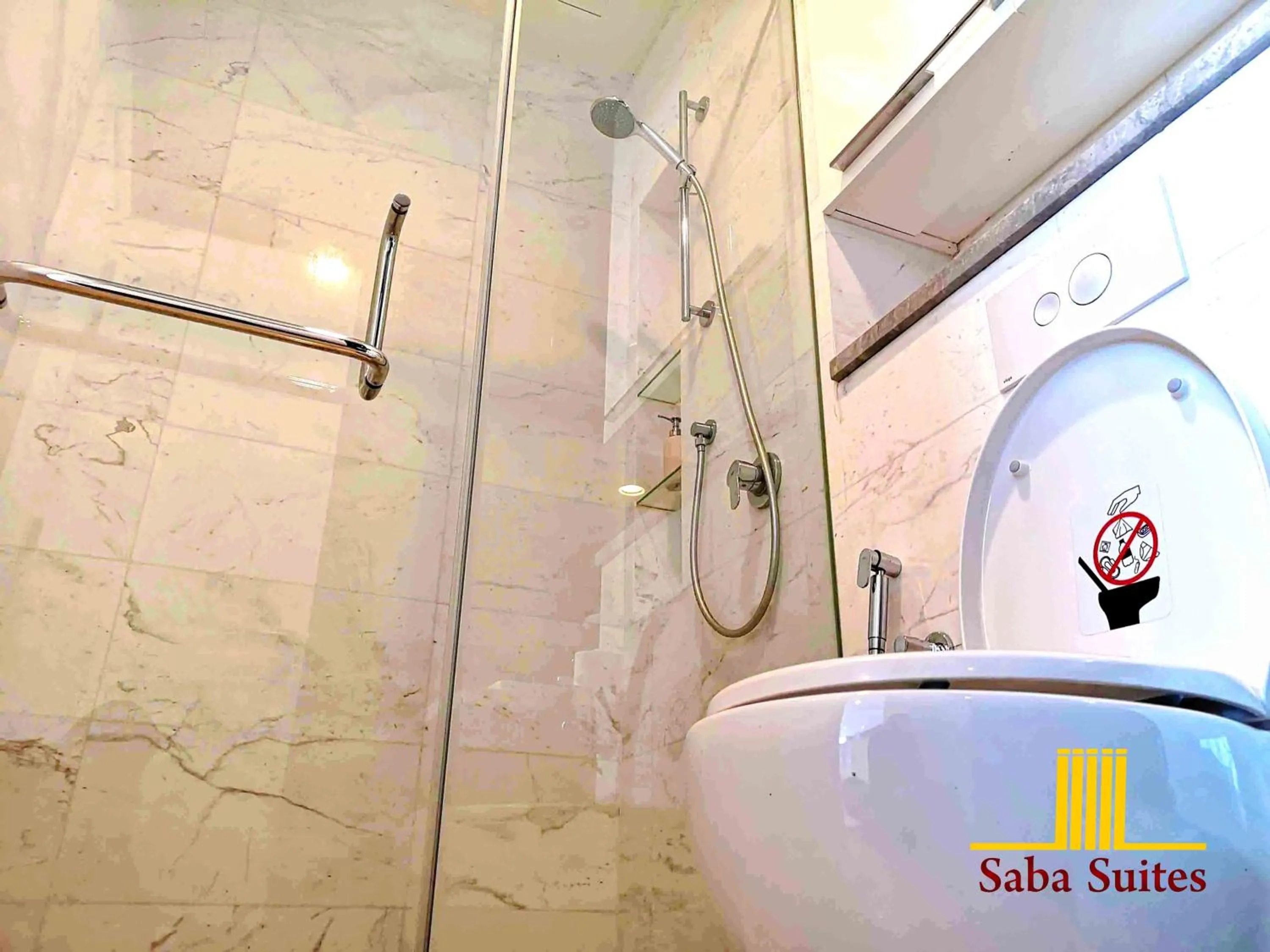 Bathroom in Saba Suites at Platinum KLCC Bukit Bintang Kuala Lumpur