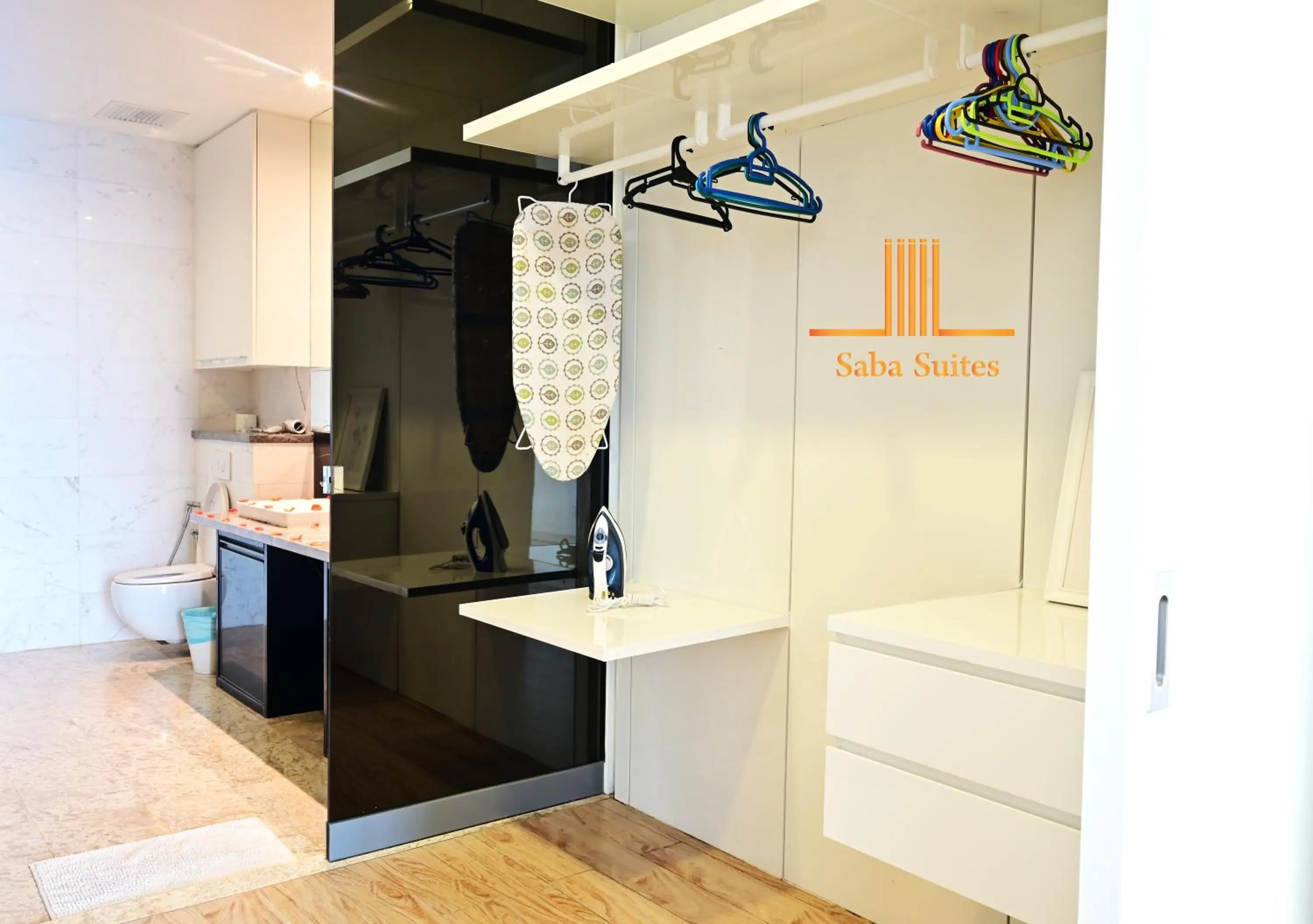 furniture, Bathroom in Saba Suites at Platinum KLCC Bukit Bintang Kuala Lumpur