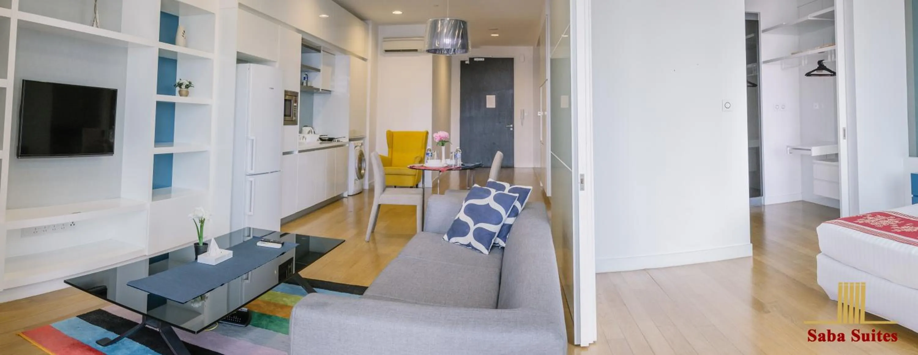 Photo of the whole room, Seating Area in Saba Suites at Platinum KLCC Bukit Bintang Kuala Lumpur