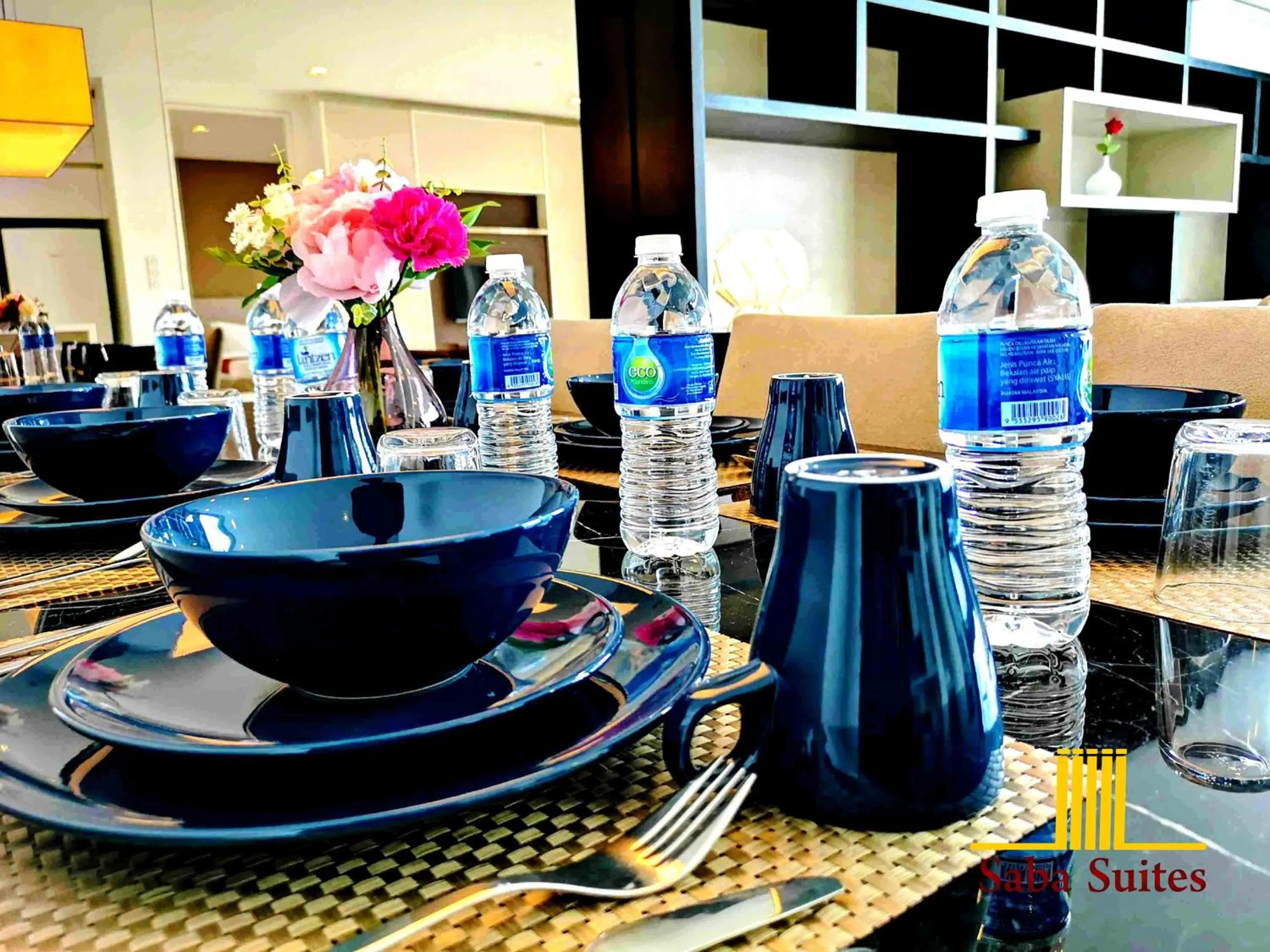 Dining area in Saba Suites at Platinum KLCC Bukit Bintang Kuala Lumpur