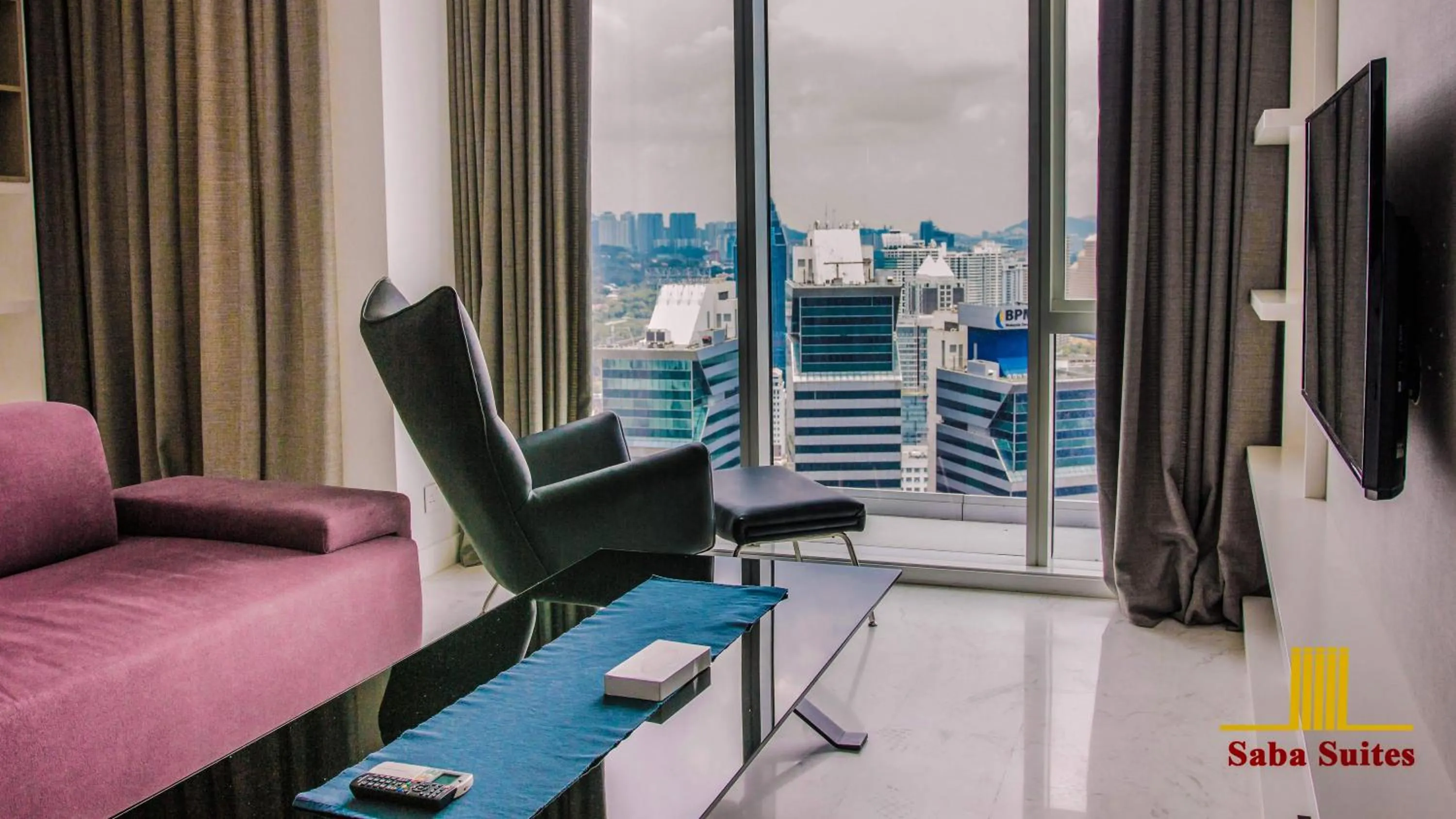 Living room, Seating Area in Saba Suites at Platinum KLCC Bukit Bintang Kuala Lumpur