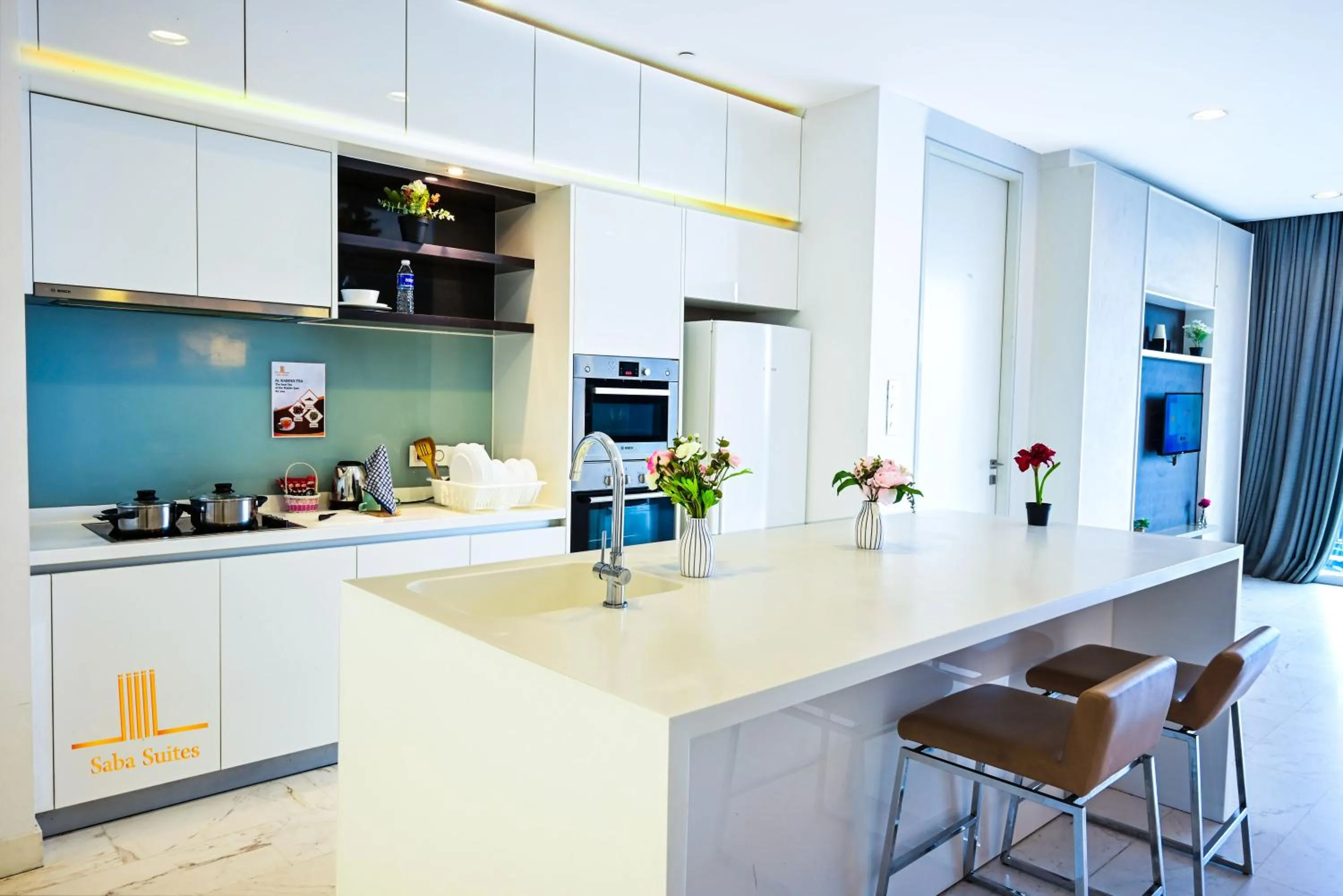Kitchen or kitchenette, Kitchen/Kitchenette in Saba Suites at Platinum KLCC Bukit Bintang Kuala Lumpur