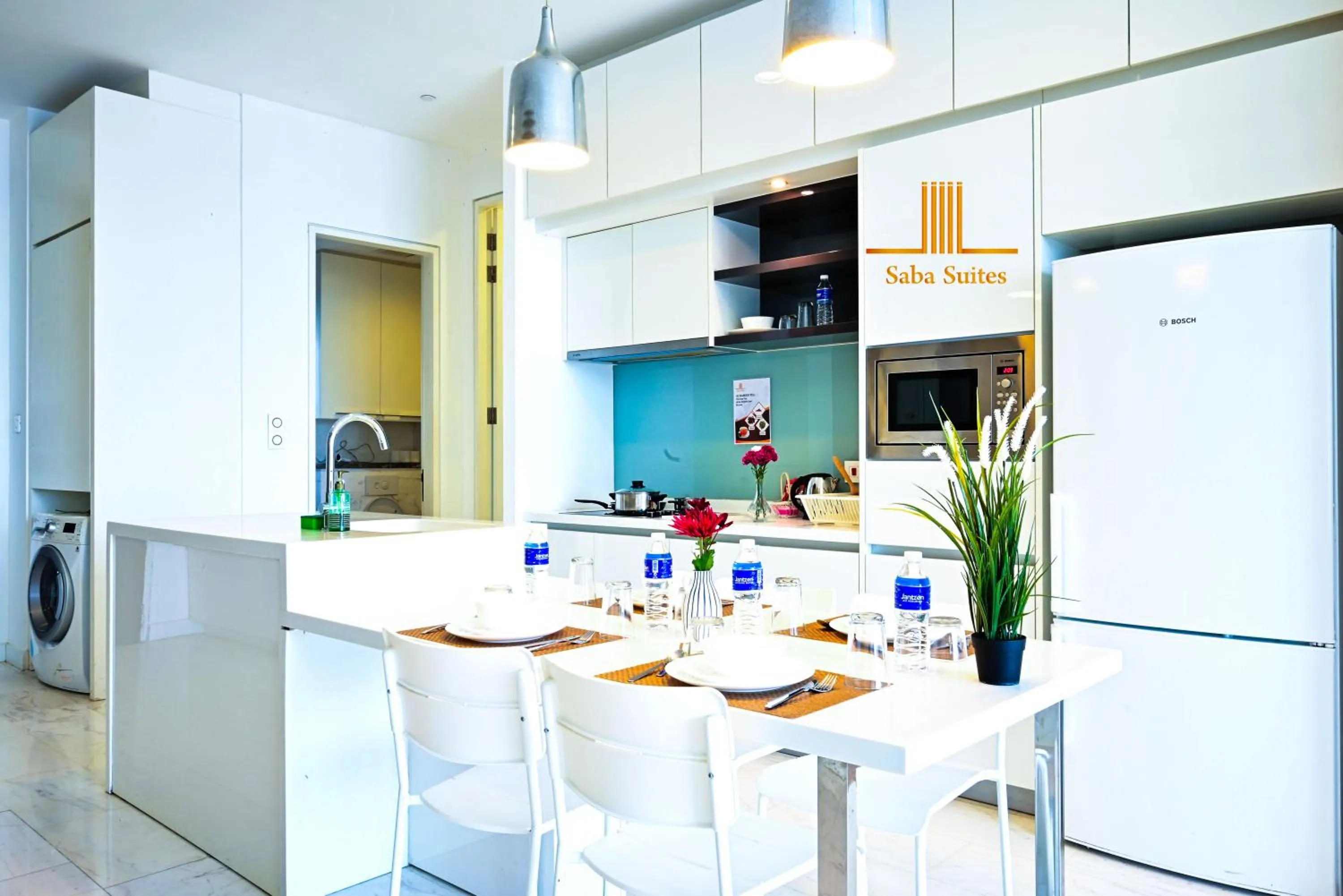 Kitchen or kitchenette, Kitchen/Kitchenette in Saba Suites at Platinum KLCC Bukit Bintang Kuala Lumpur