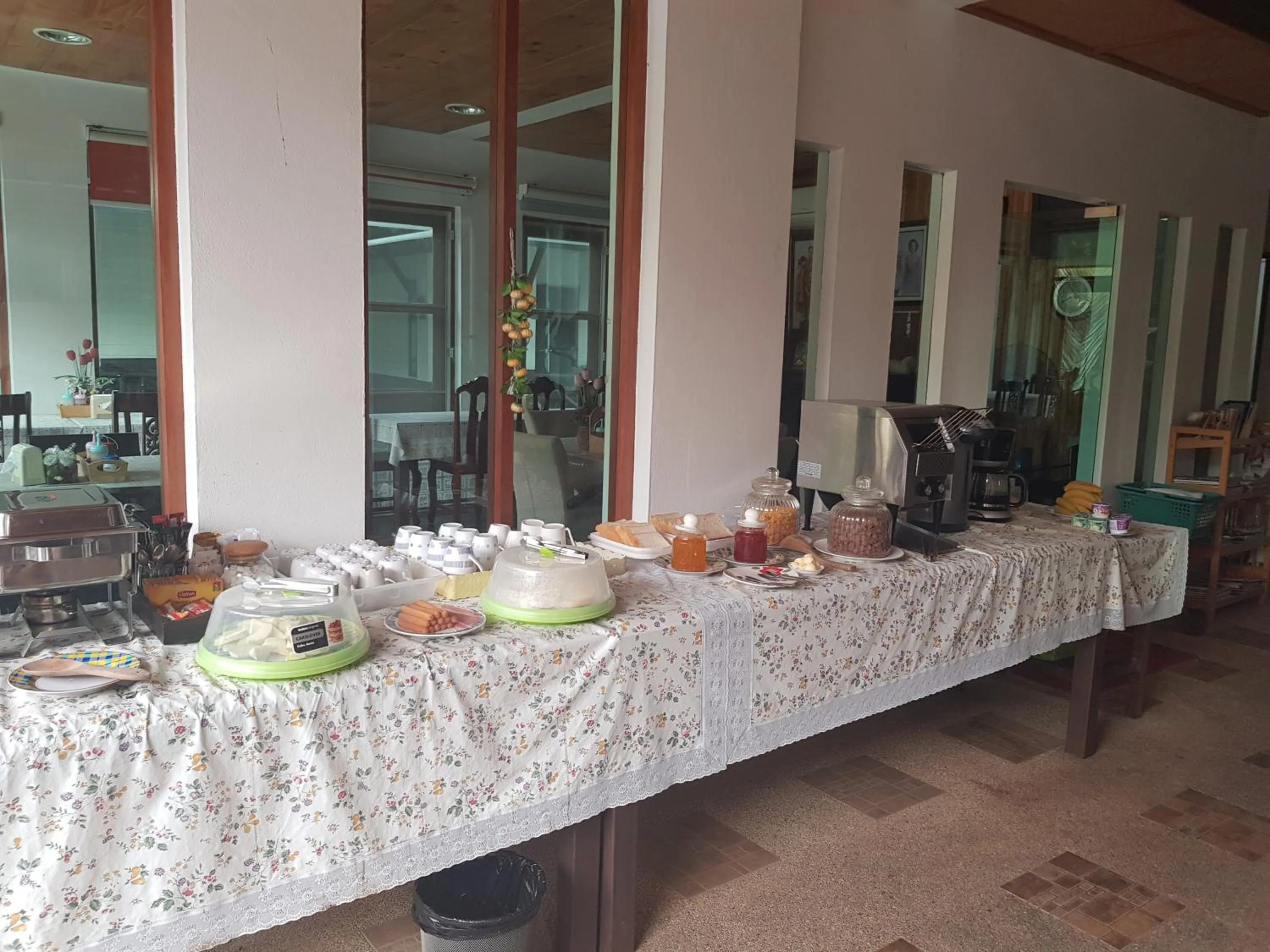 Buffet breakfast in Baan Soontree Resort