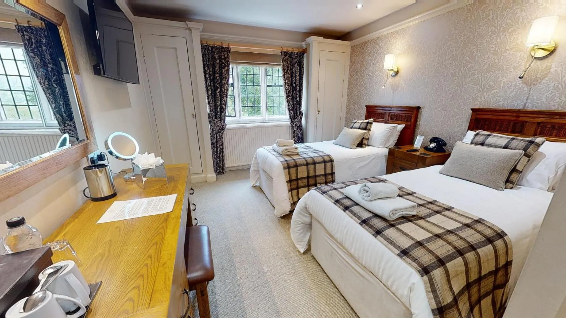 Bed in Stone House Hotel