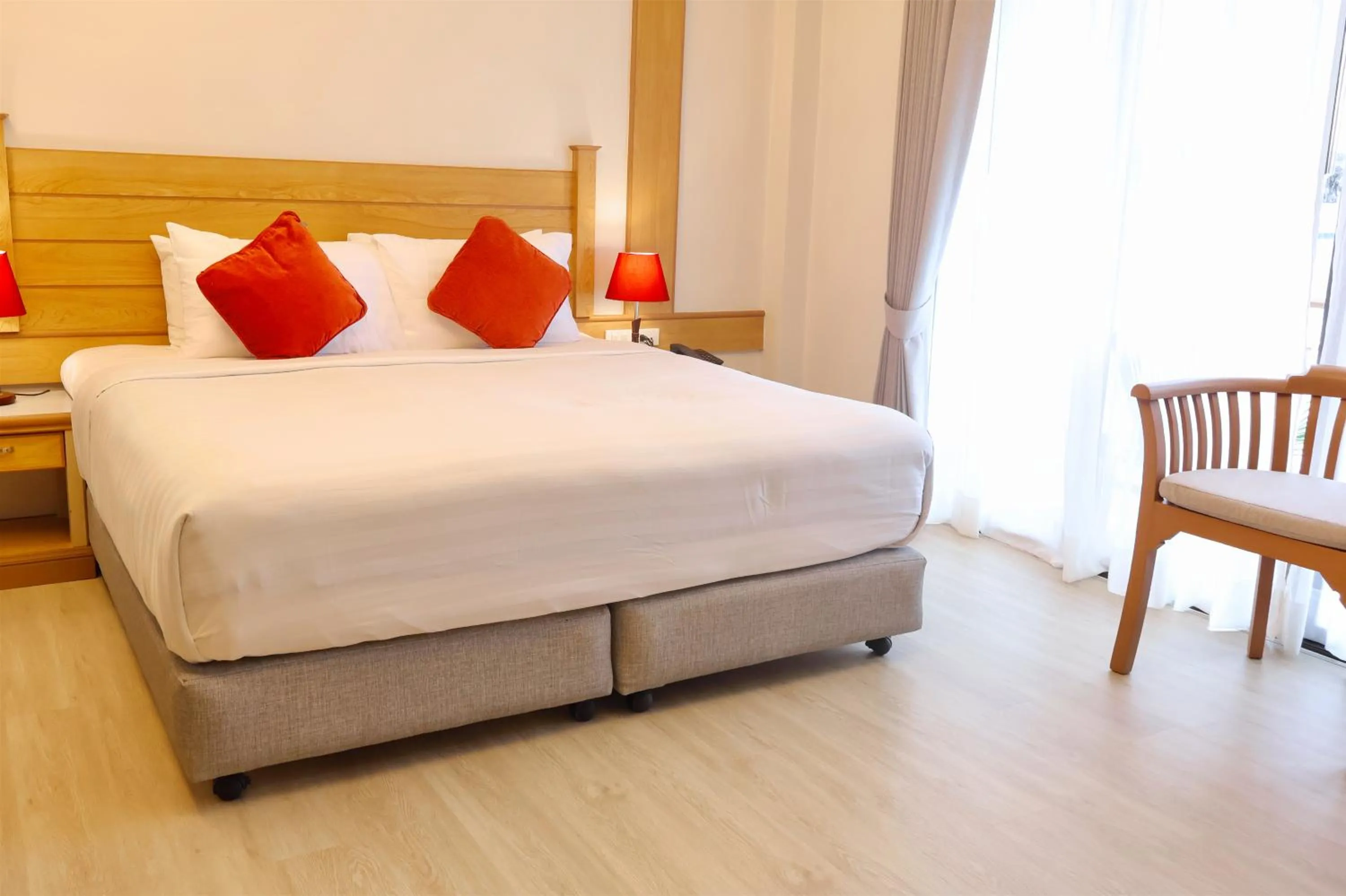 Bed in Baan Boa Resort