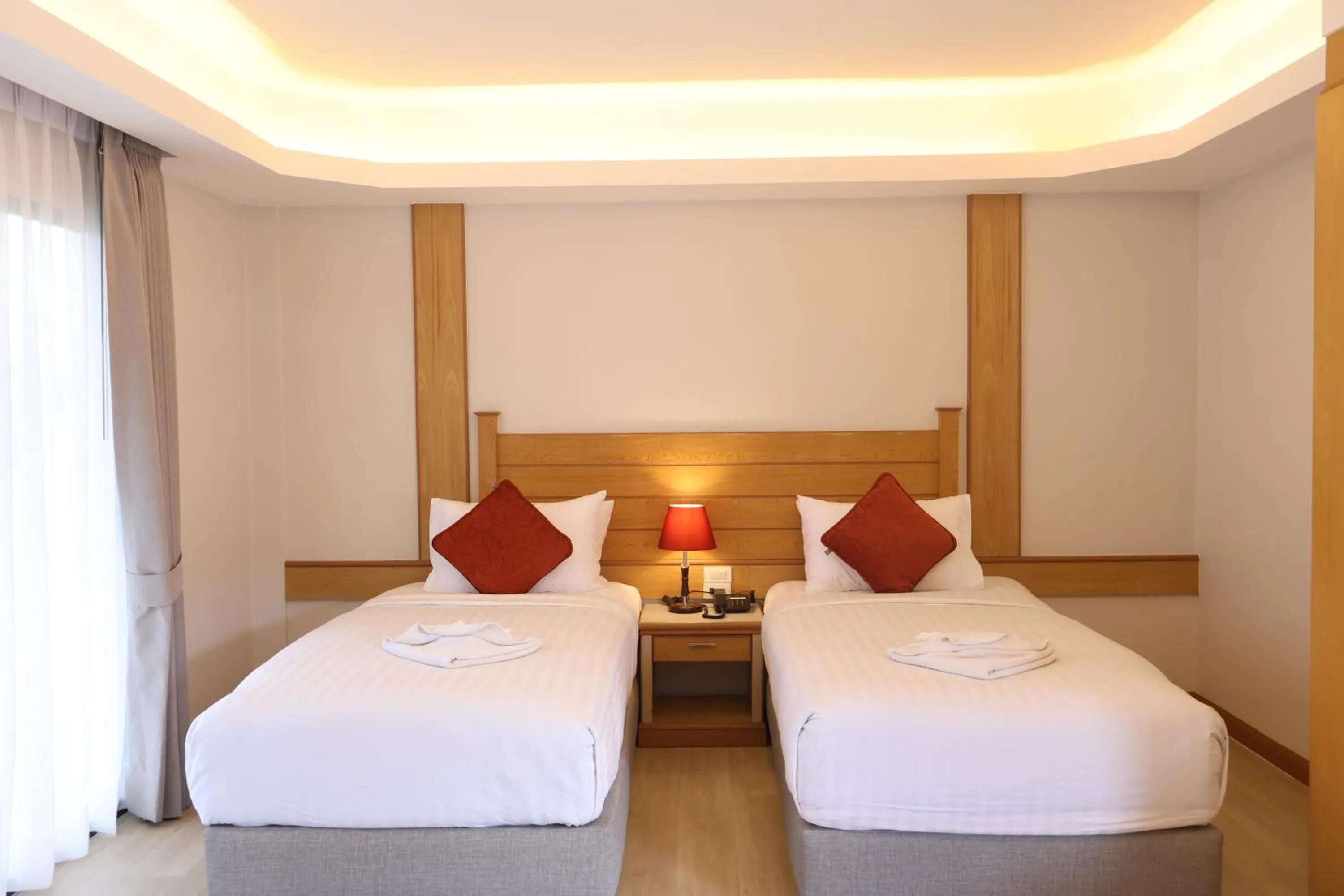 Bed in Baan Boa Resort