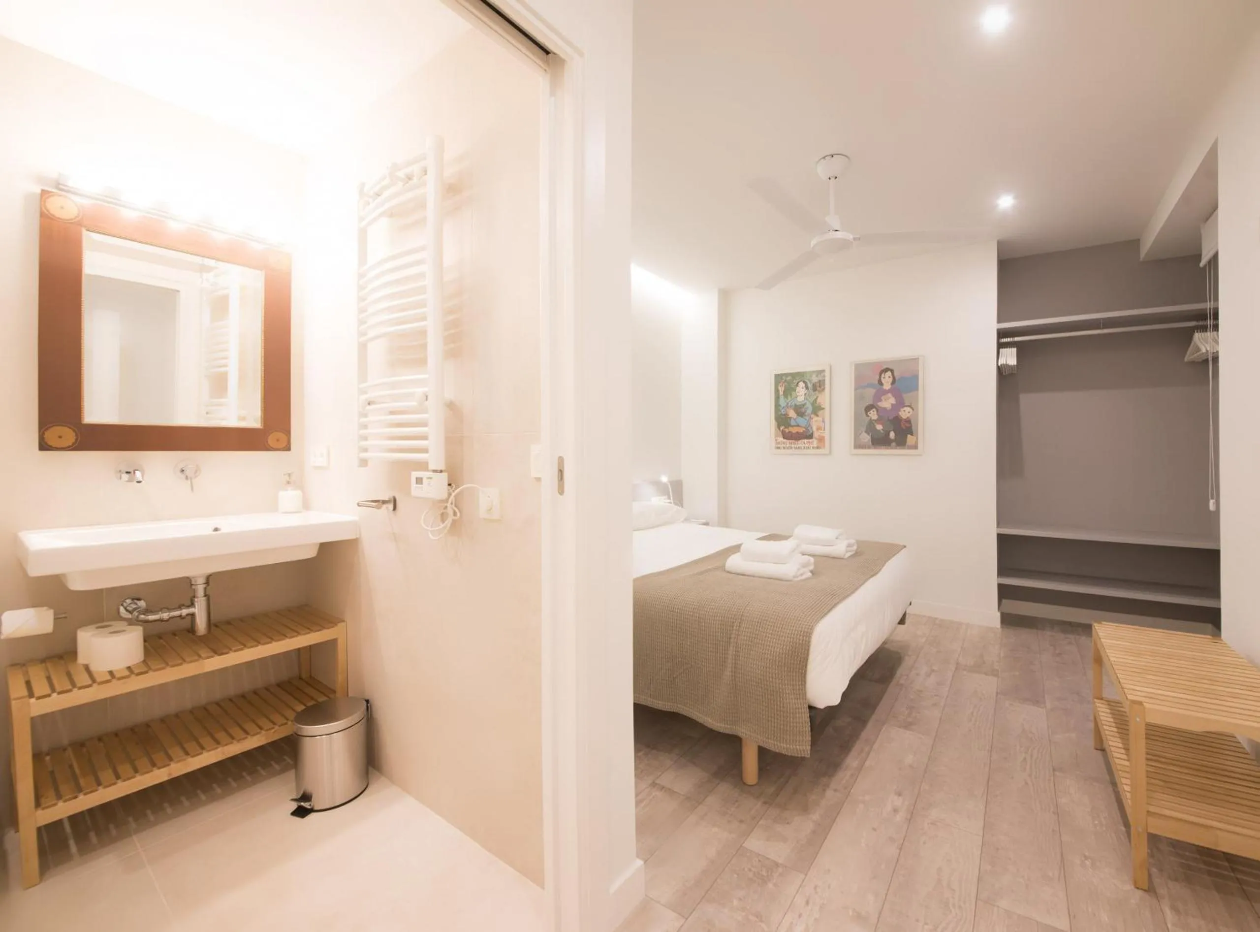 Bed in Ku by Oldtown San Sebastian apartments