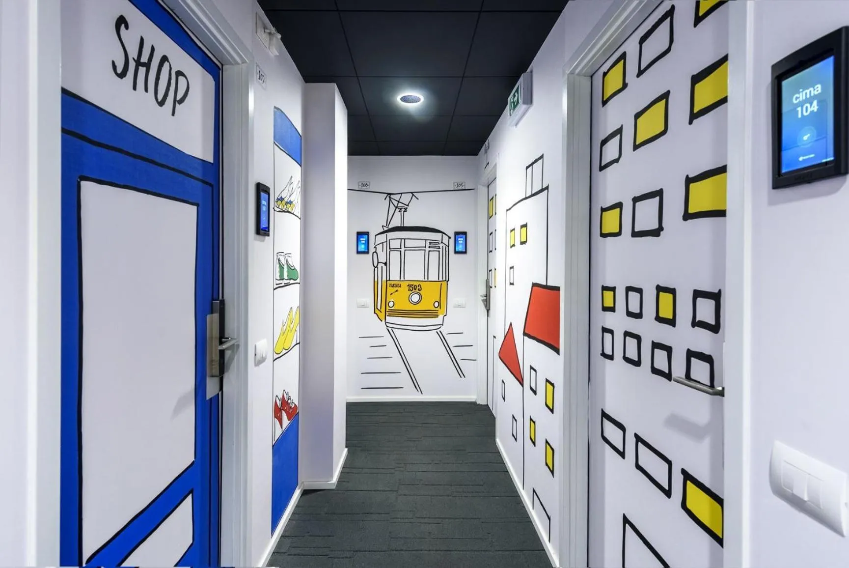 Decorative detail in Residence Cimarosa