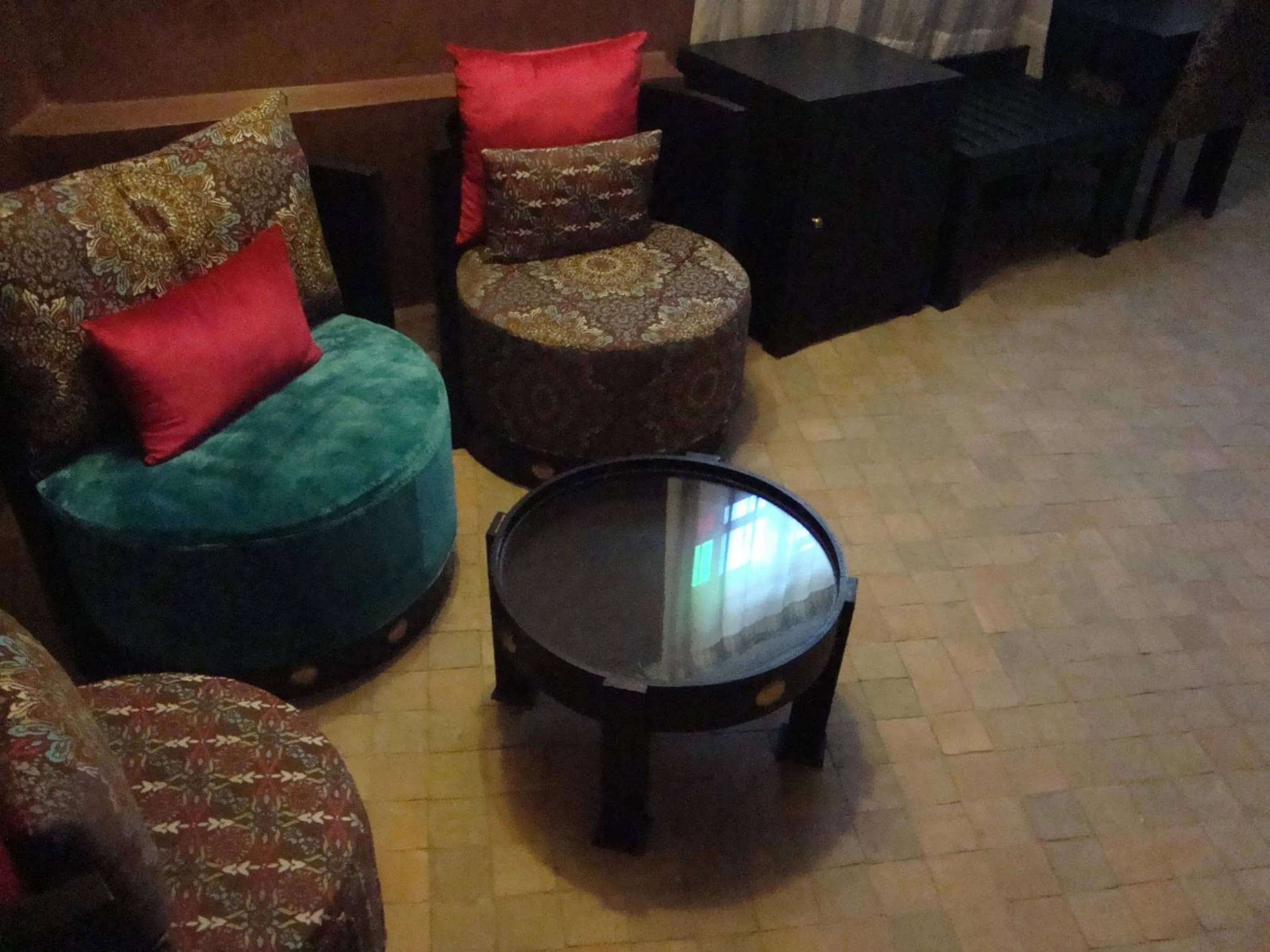 Seating area in Riad Andalib