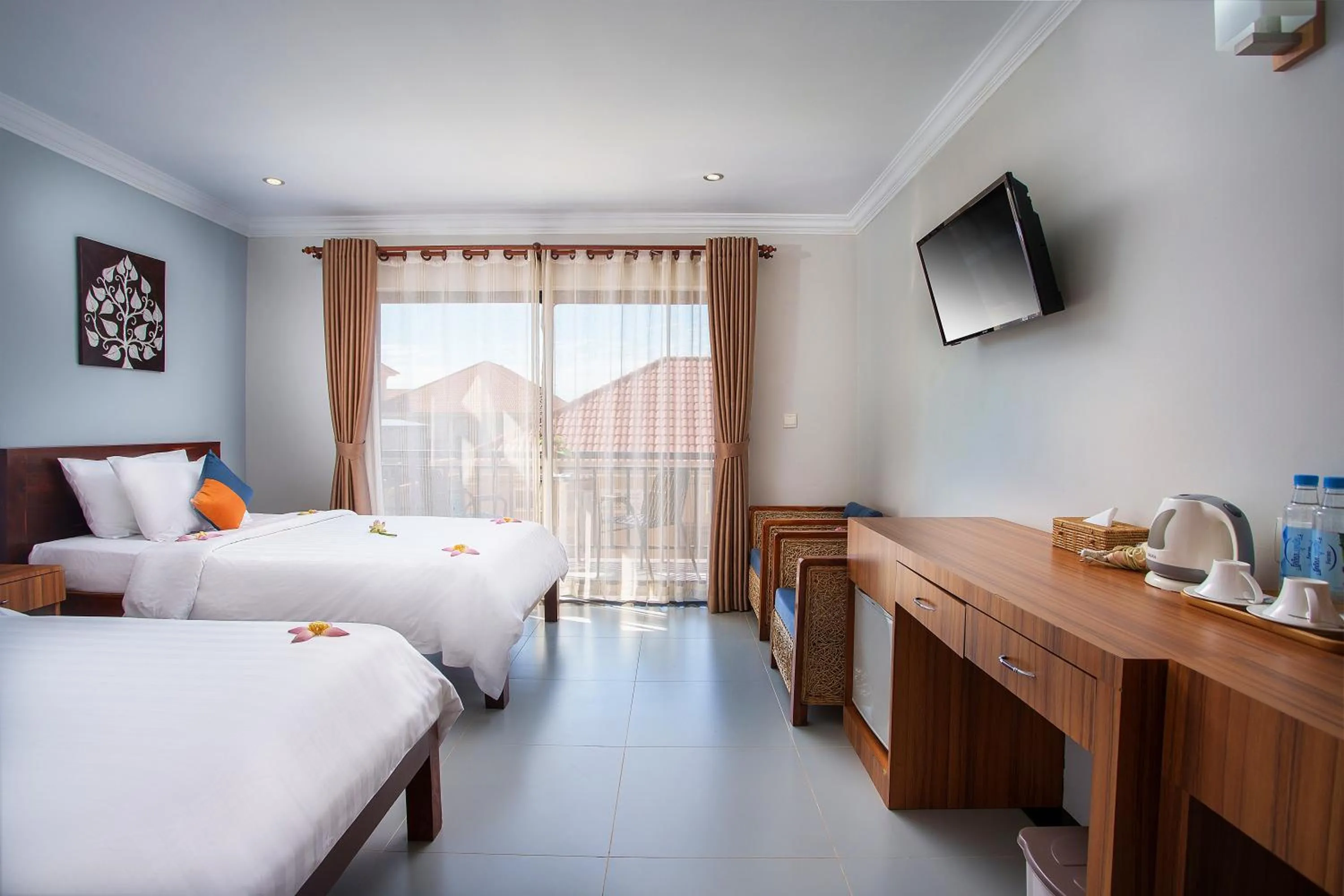 Bed in Ratana Angkor Hotel