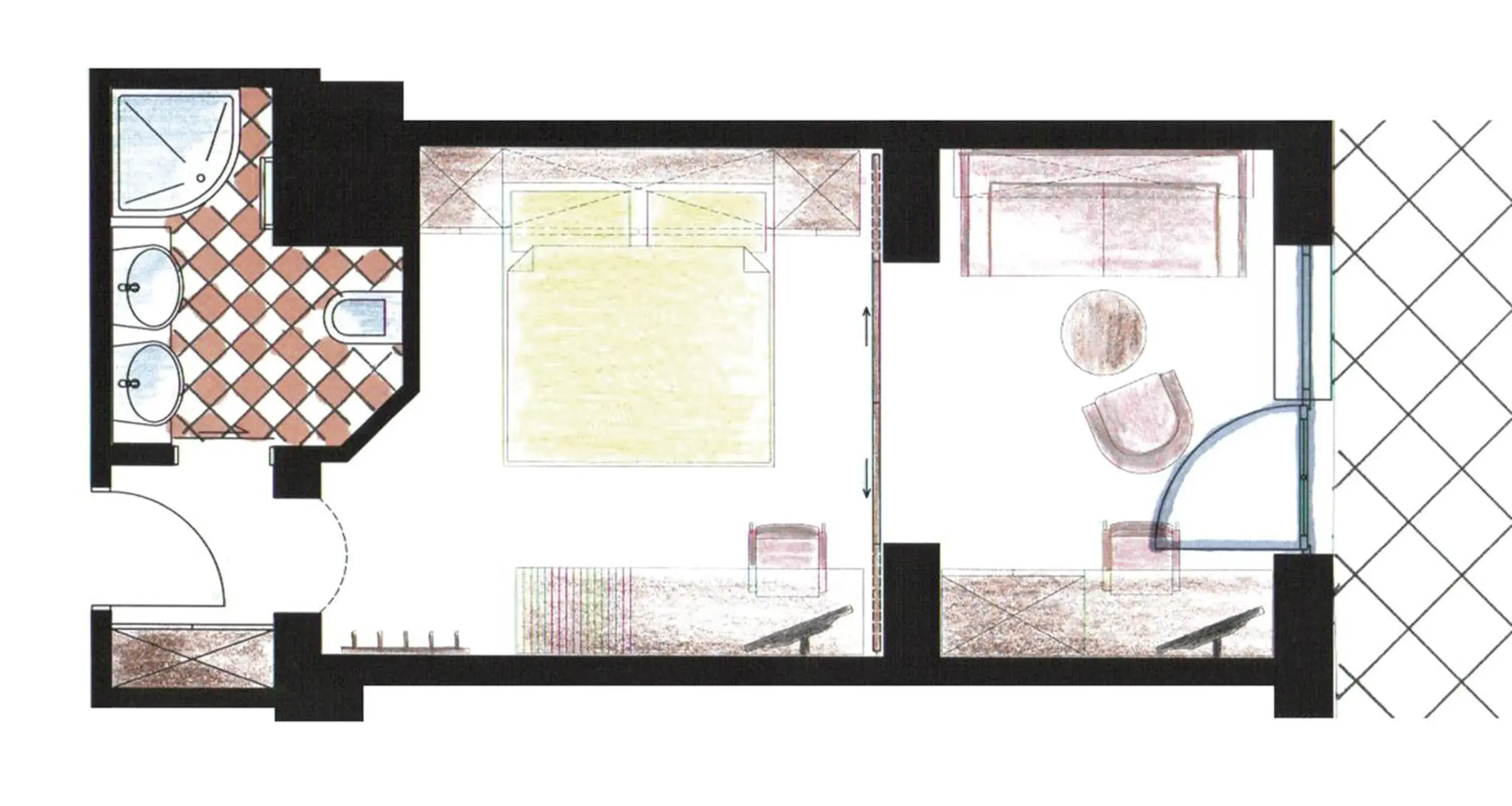 Family Room with Terrace in Hotel Gratz Großarl Family Room with Terrace in Hotel Gratz Großarl