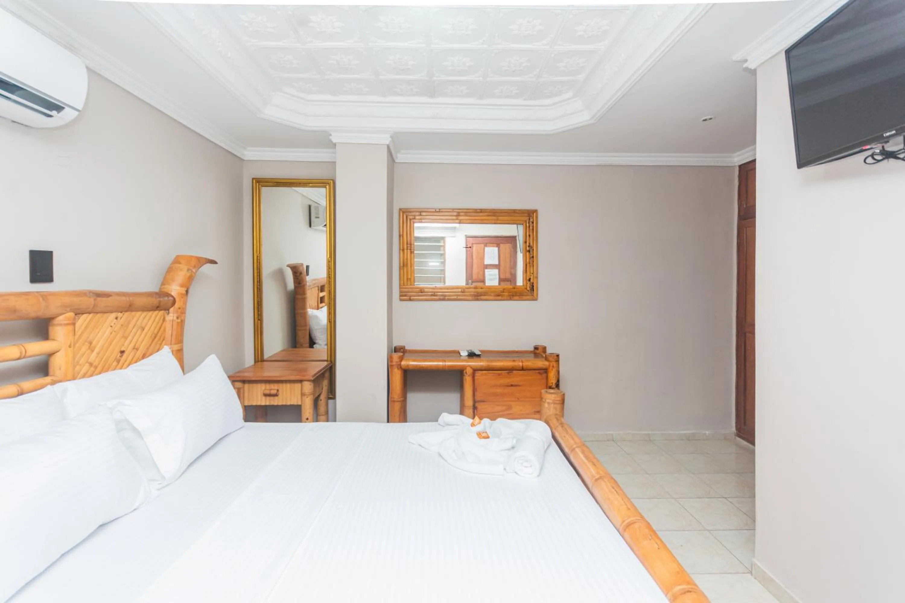 Bed in Hotel Baluarte Cartagena Boutique