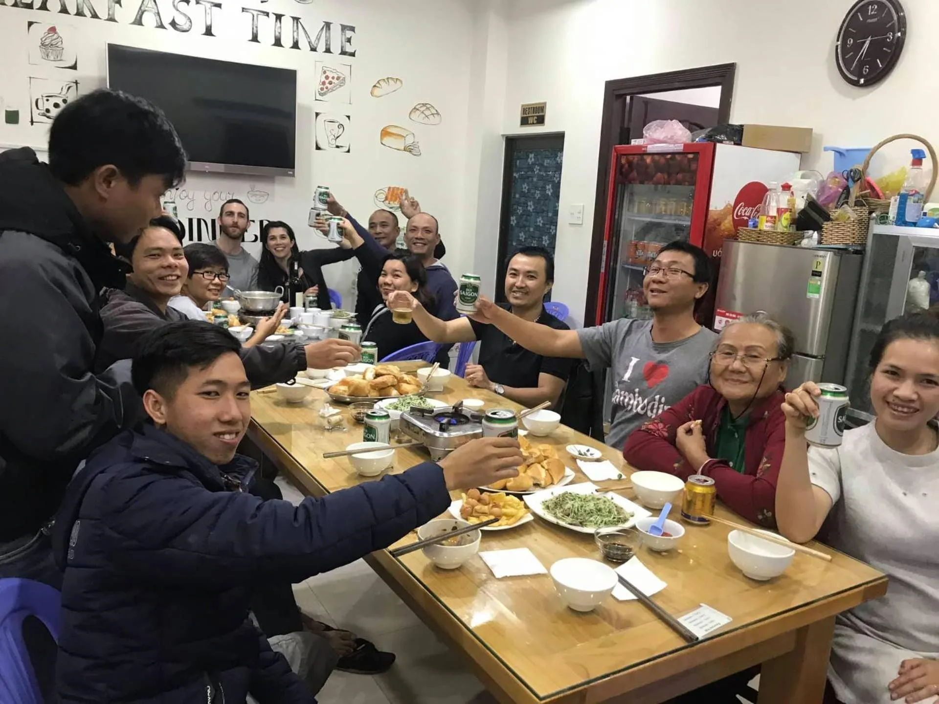 People in Cam Ly Homestay