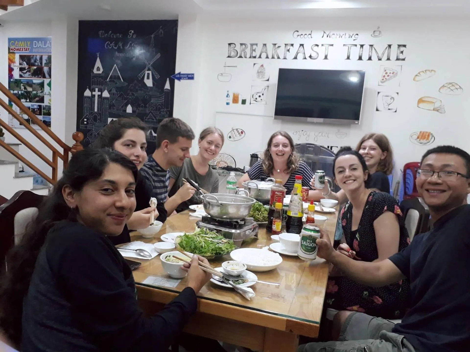 People in Cam Ly Homestay