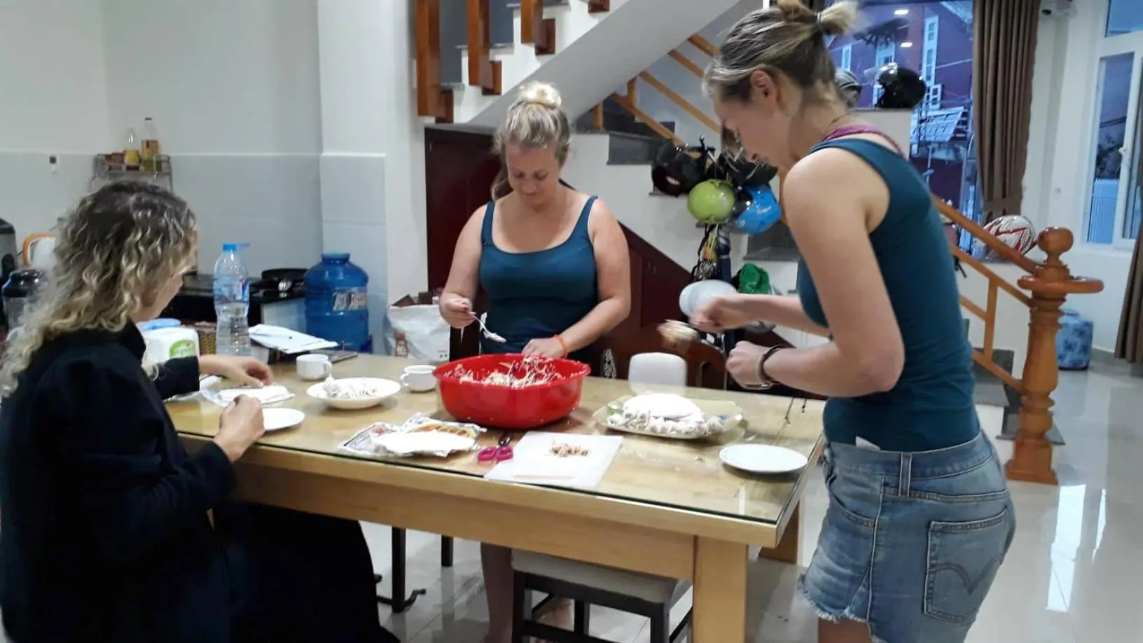 People in Cam Ly Homestay