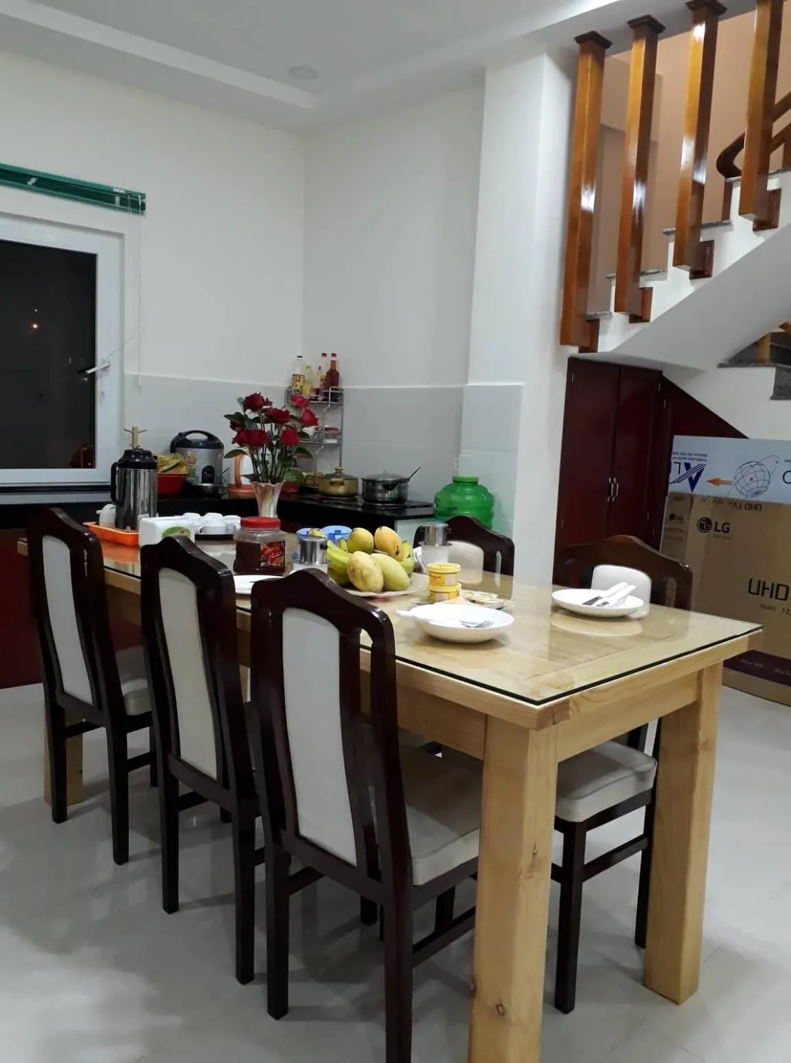 Dining area in Cam Ly Homestay