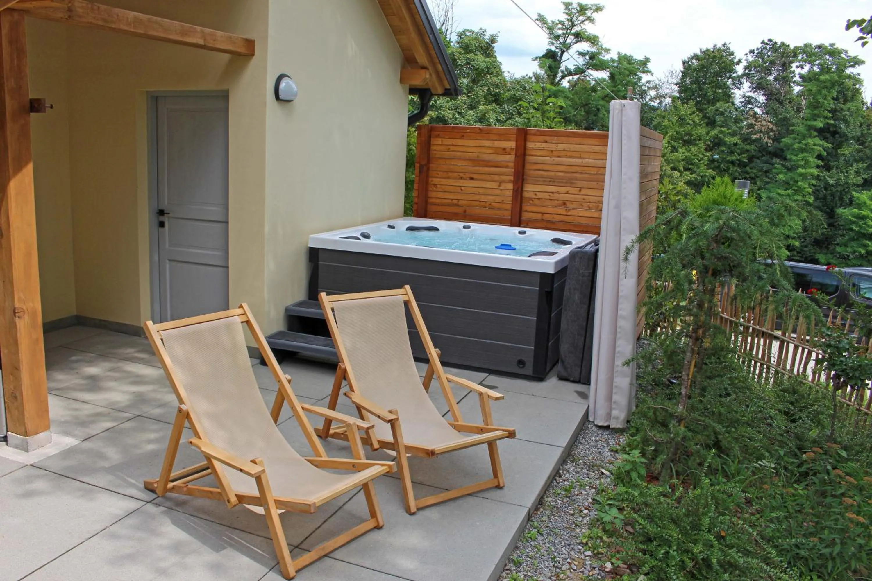 Hot Tub in Winery, Restaurant & Pension Vuglec Breg