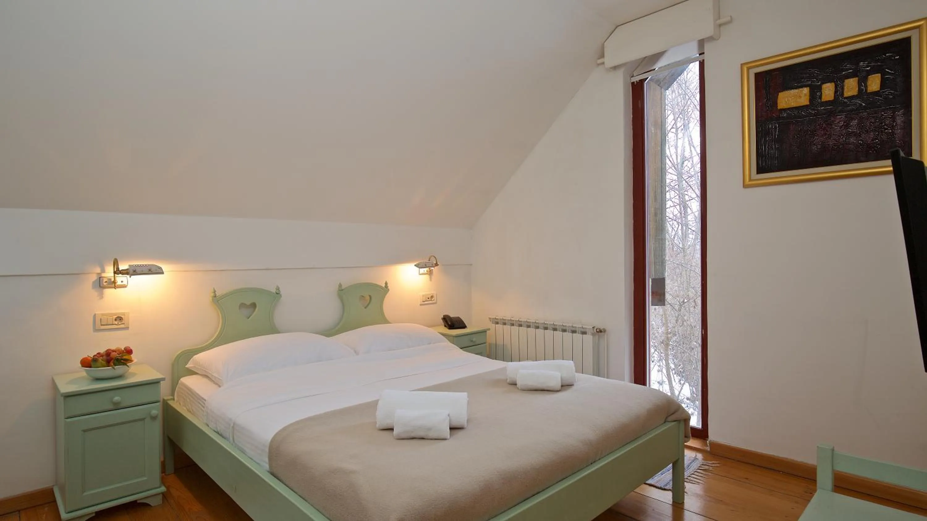 Bedroom, Bed in Winery, Restaurant & Pension Vuglec Breg