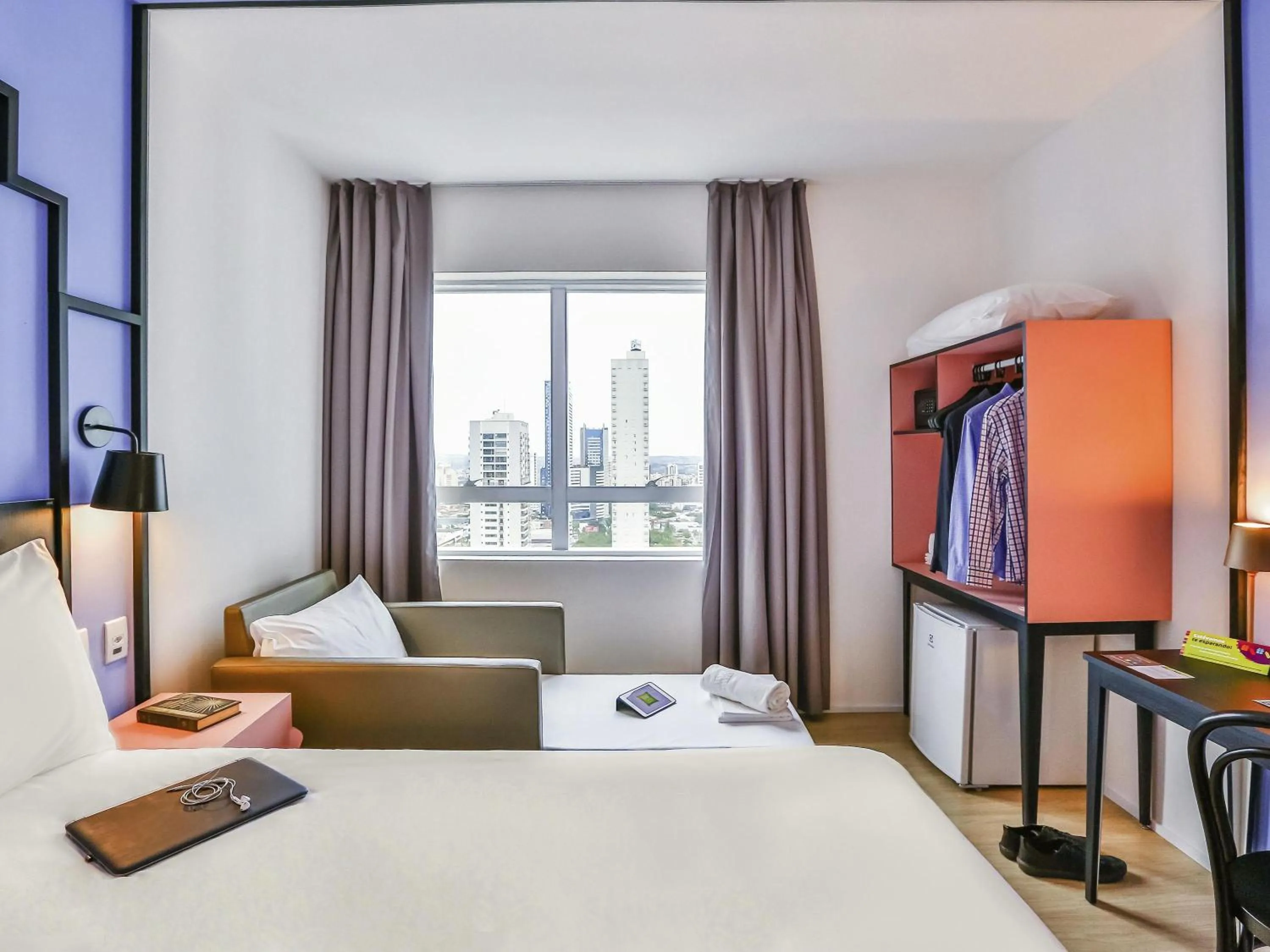 Bedroom, Bed in ibis Styles Goiania Marista