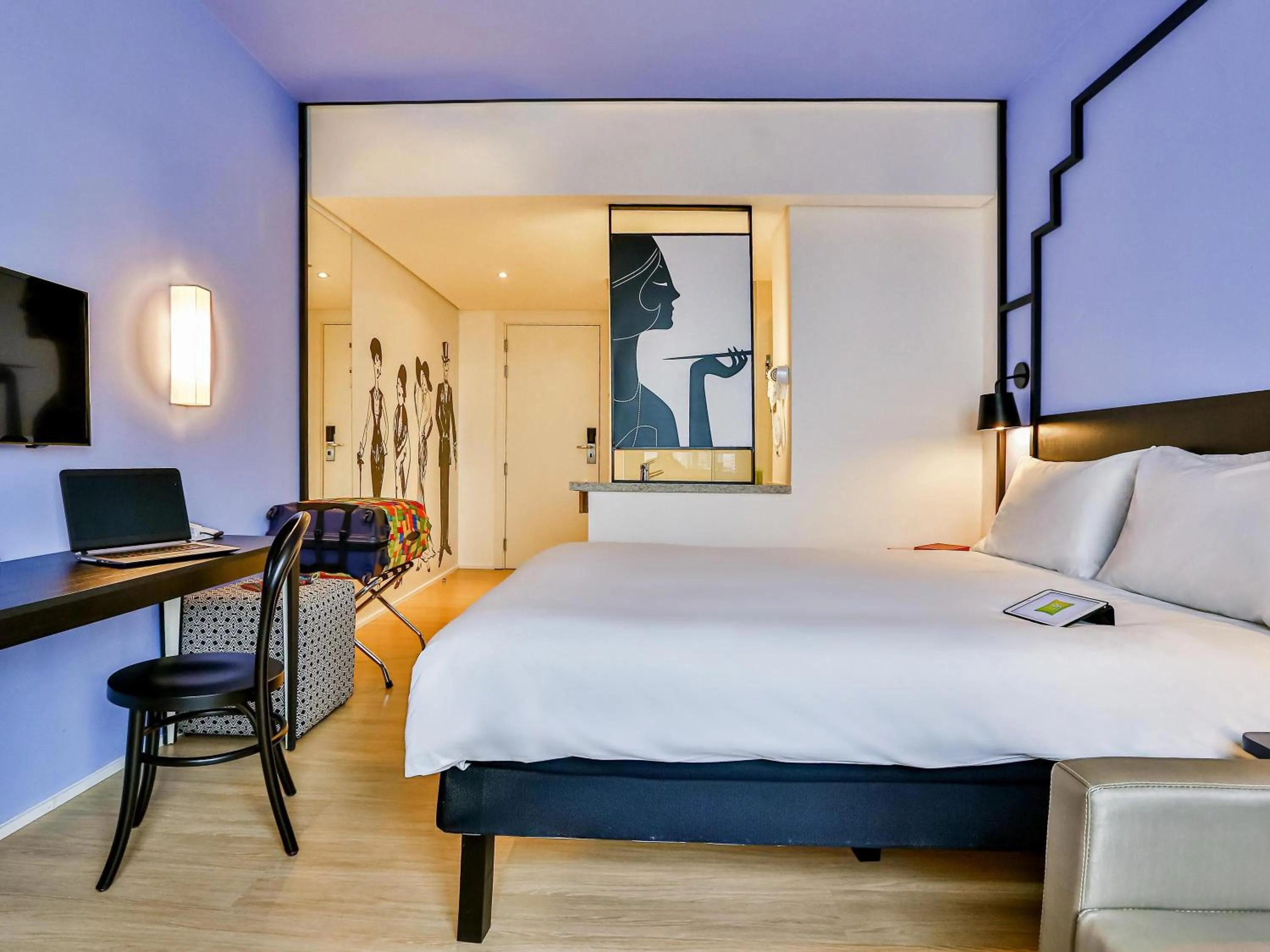 Bedroom, Bed in ibis Styles Goiania Marista