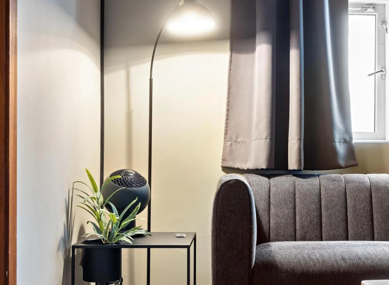 Decorative detail in Astro Apartments