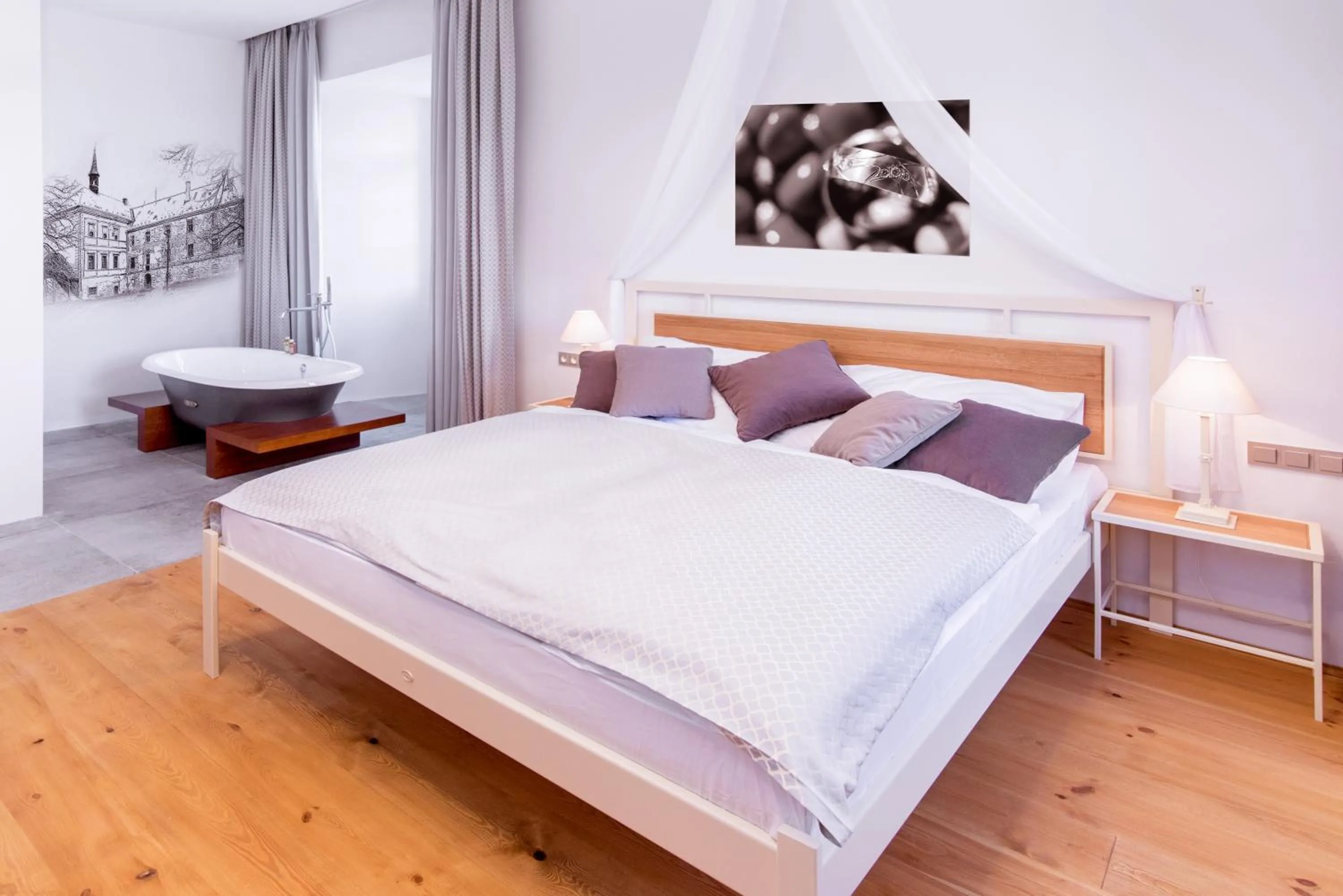 Bed in Hotel Zámek Svijany