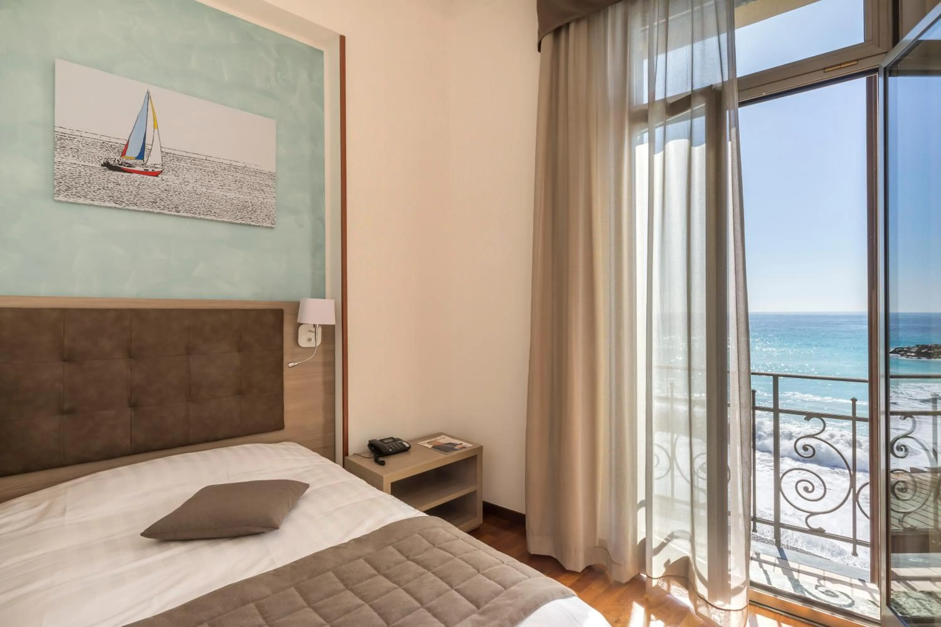 Bed in Hotel Parigi & Spa