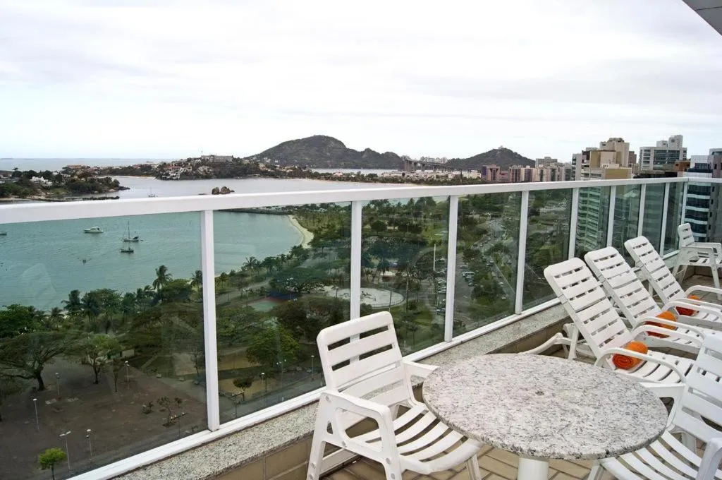 BBQ facilities in Praia do Canto Apart Hotel